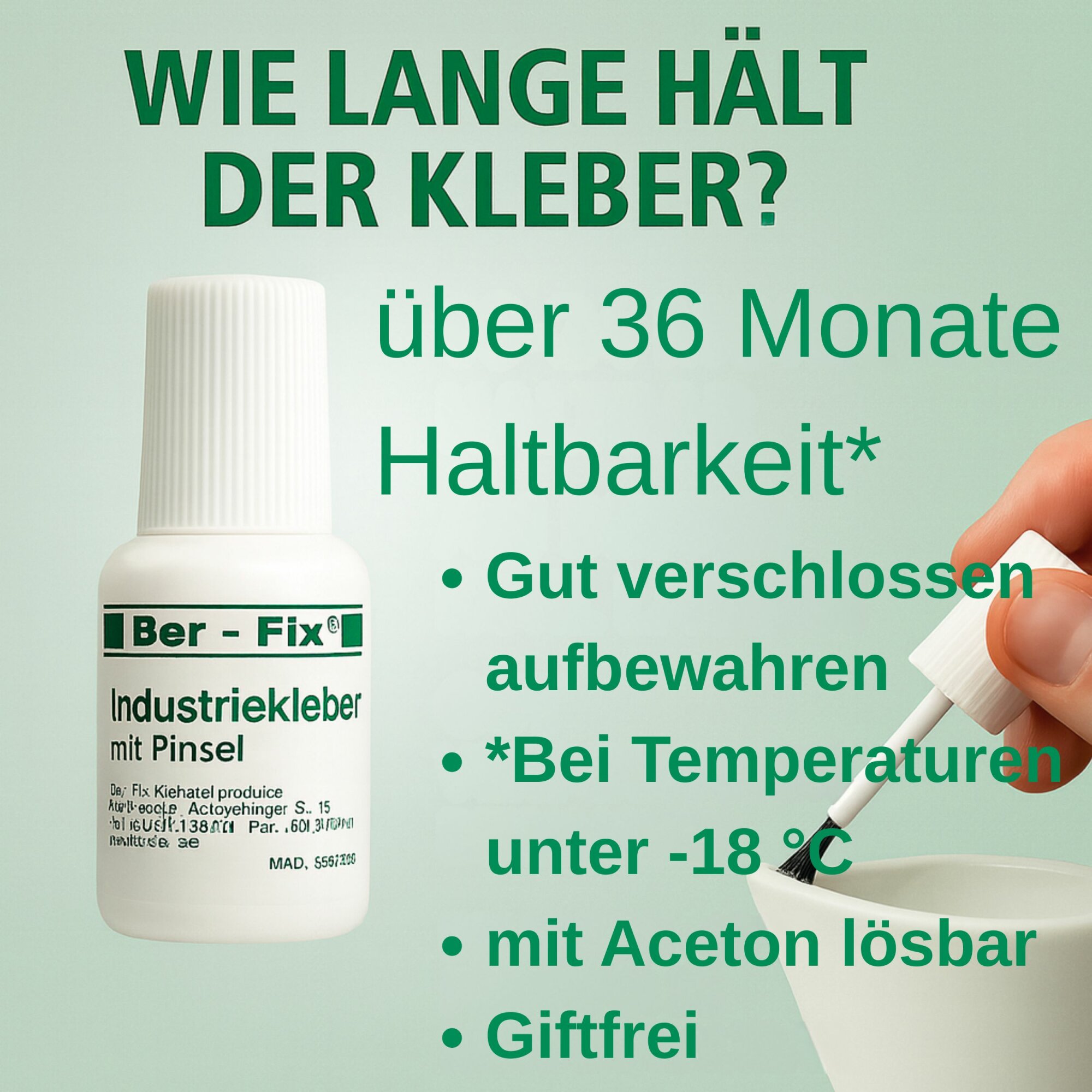 Ber-Fix® Industriekleber mit Pinsel 5g