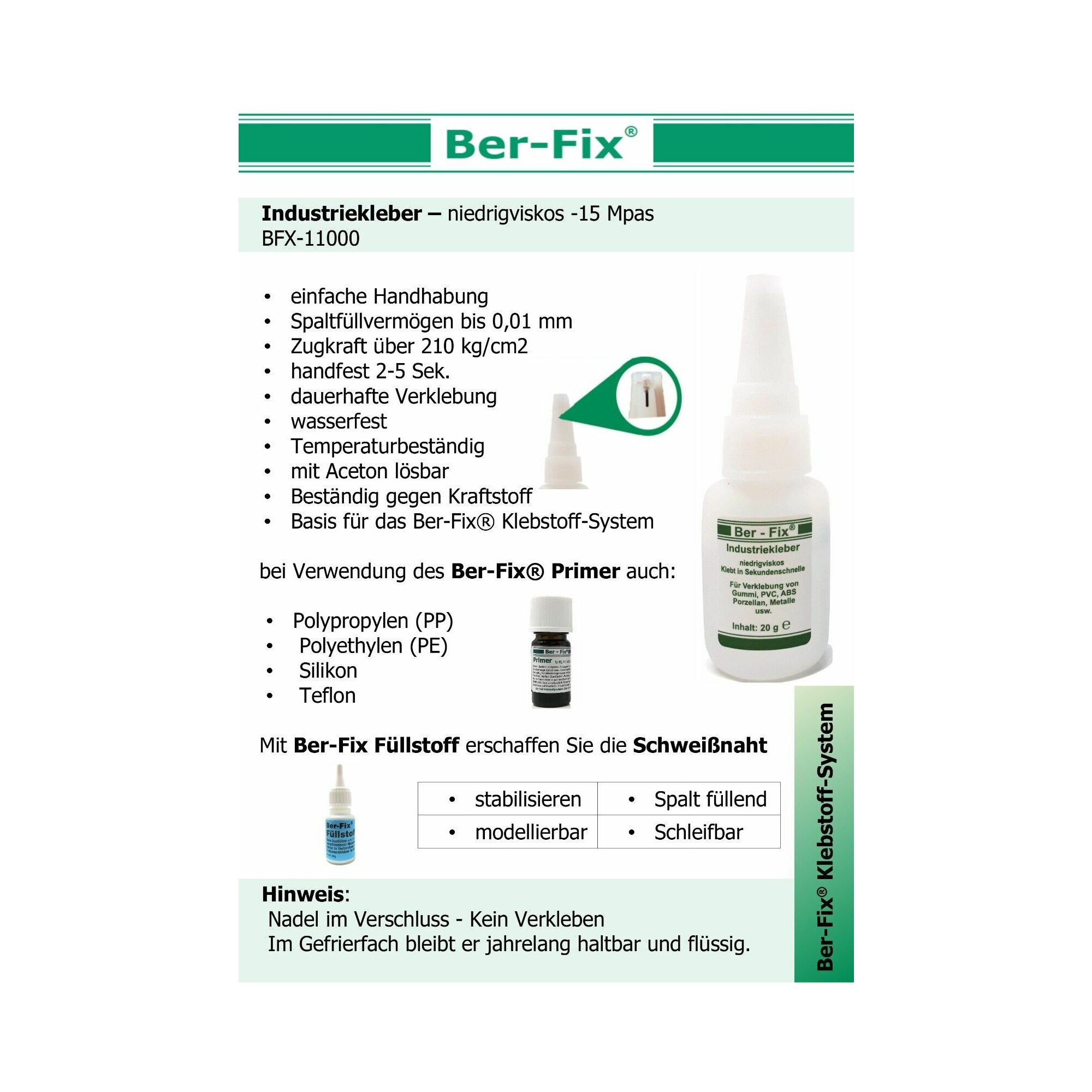 Ber-Fix® 5g Industriekleber (Röhrchen)