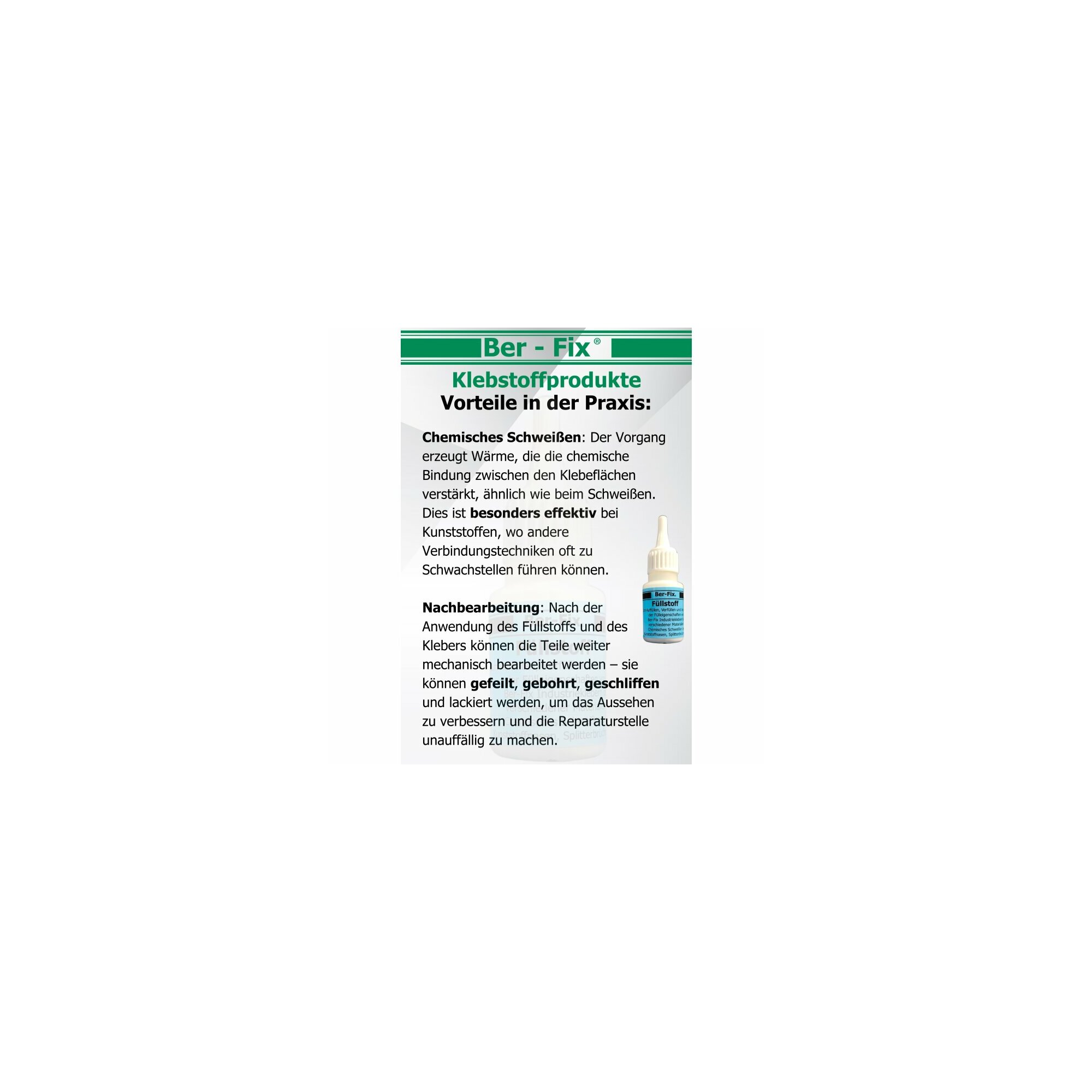 Ber-Fix® Füllstoff Weiß 60g 5x