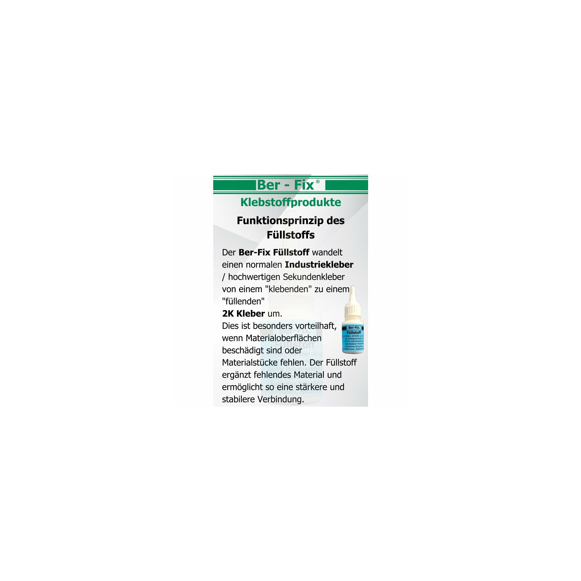 Ber-Fix® Füllstoff Weiß 60g 10x