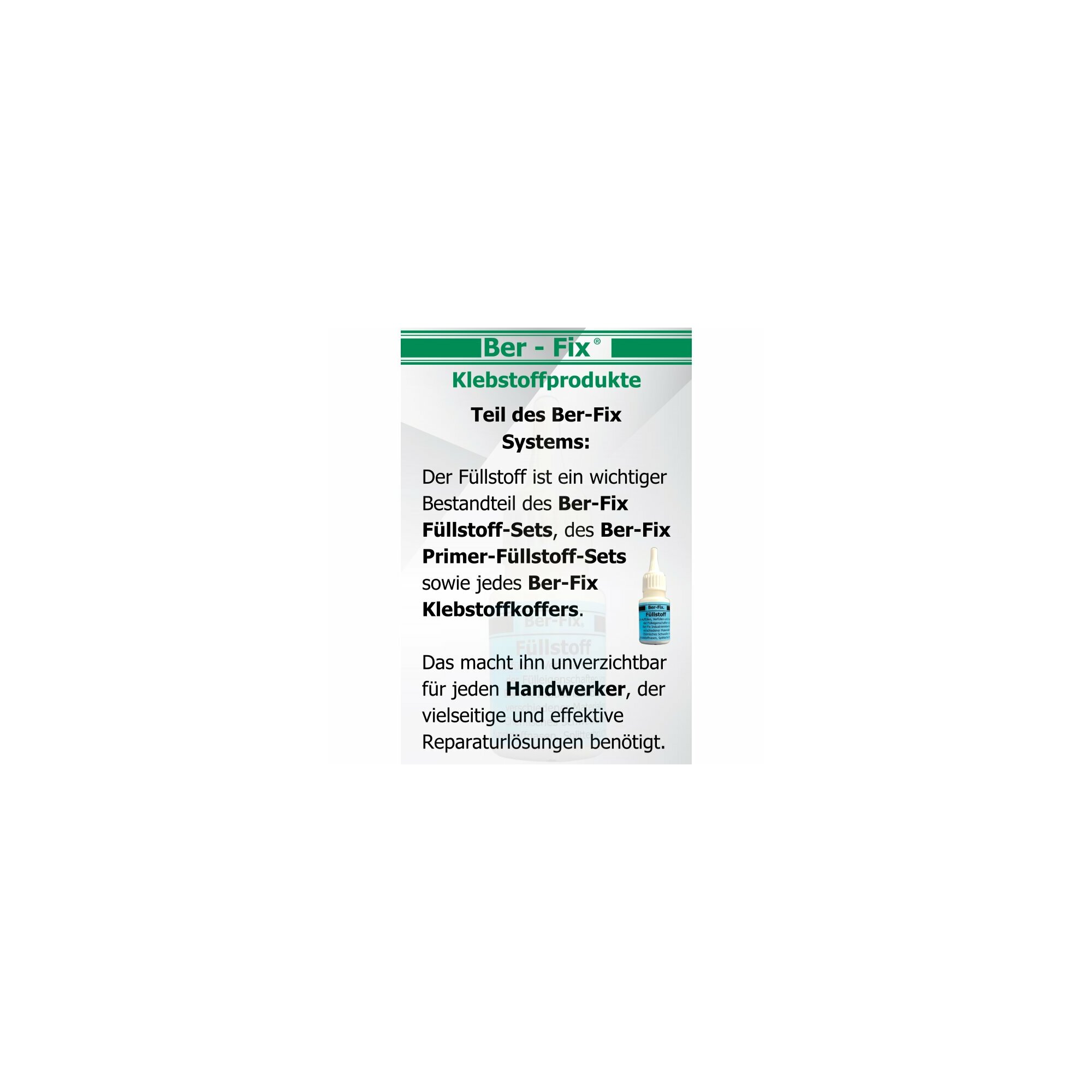 Ber-Fix® Füllstoff Weiß 60g 10x