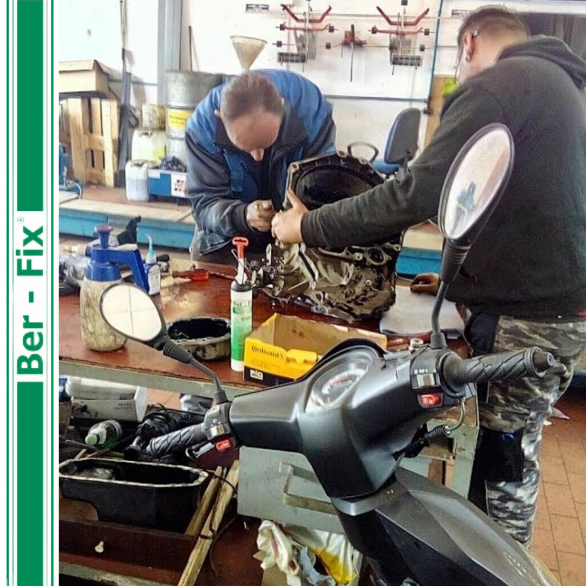 Ber-Fix® 2K-PUR Kleber schwarz – Hochfester Konstruktionskleber – 50g + 5 Extra Düsen + Dosierpistole