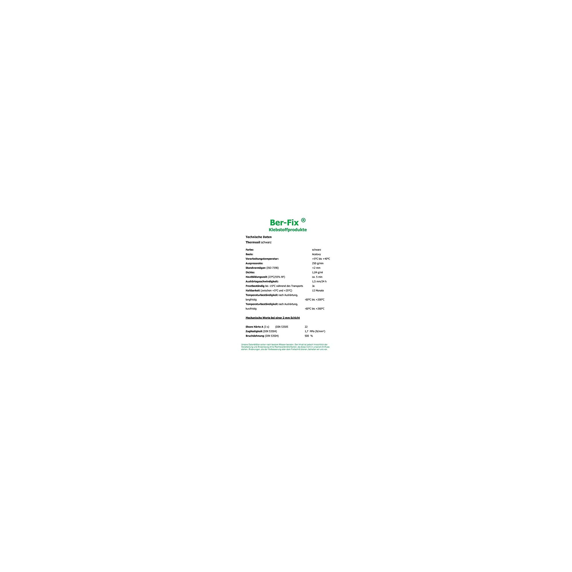 Ber-Fix® Thermosil schwarz 6x