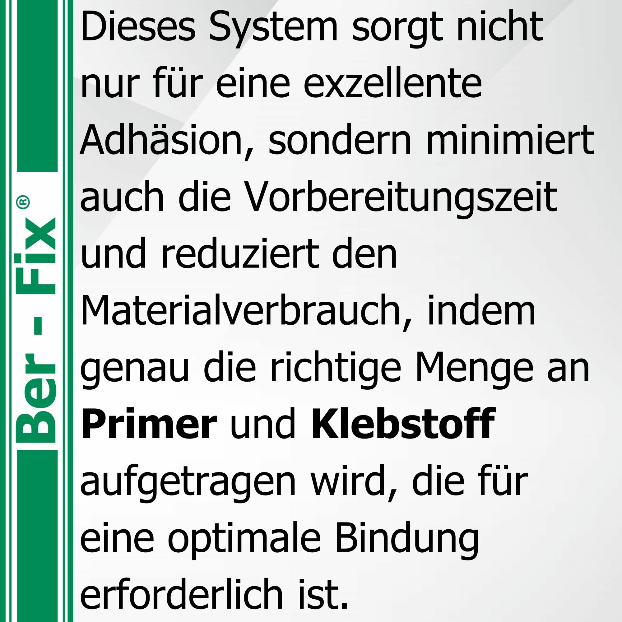 Ber-Fix® Kunststoffkleber-Set Standard – 20 g, Primer & Reiniger