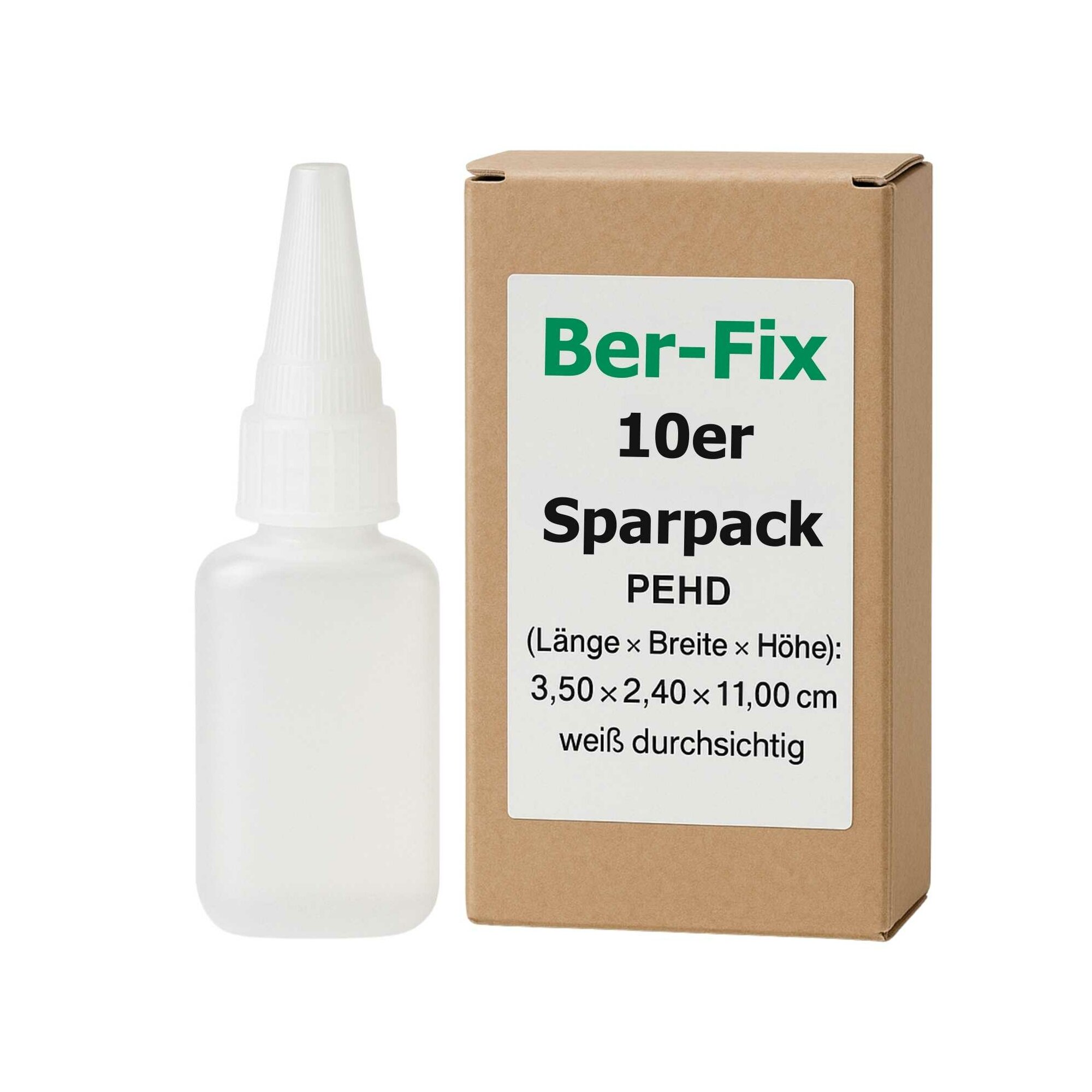 Ber-Fix® Leerflasche Oval 20g 10x