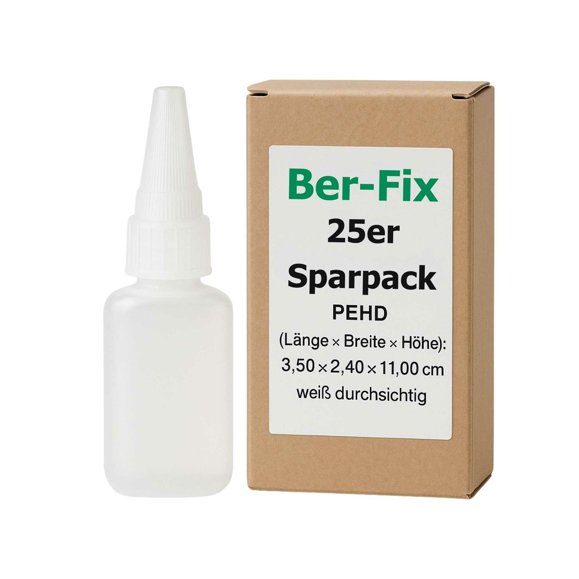 Ber-Fix® Leerflasche Oval 20g 25x
