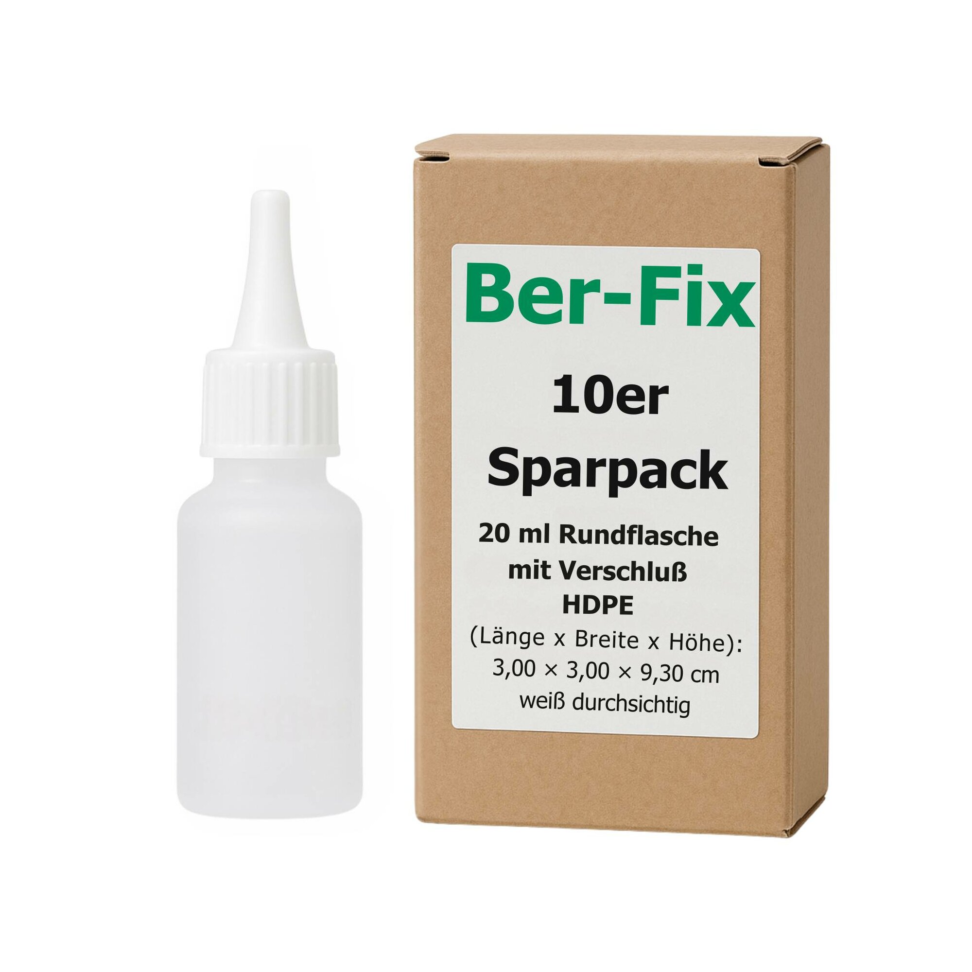 Ber-Fix® Leerflasche Rund 20g 10x