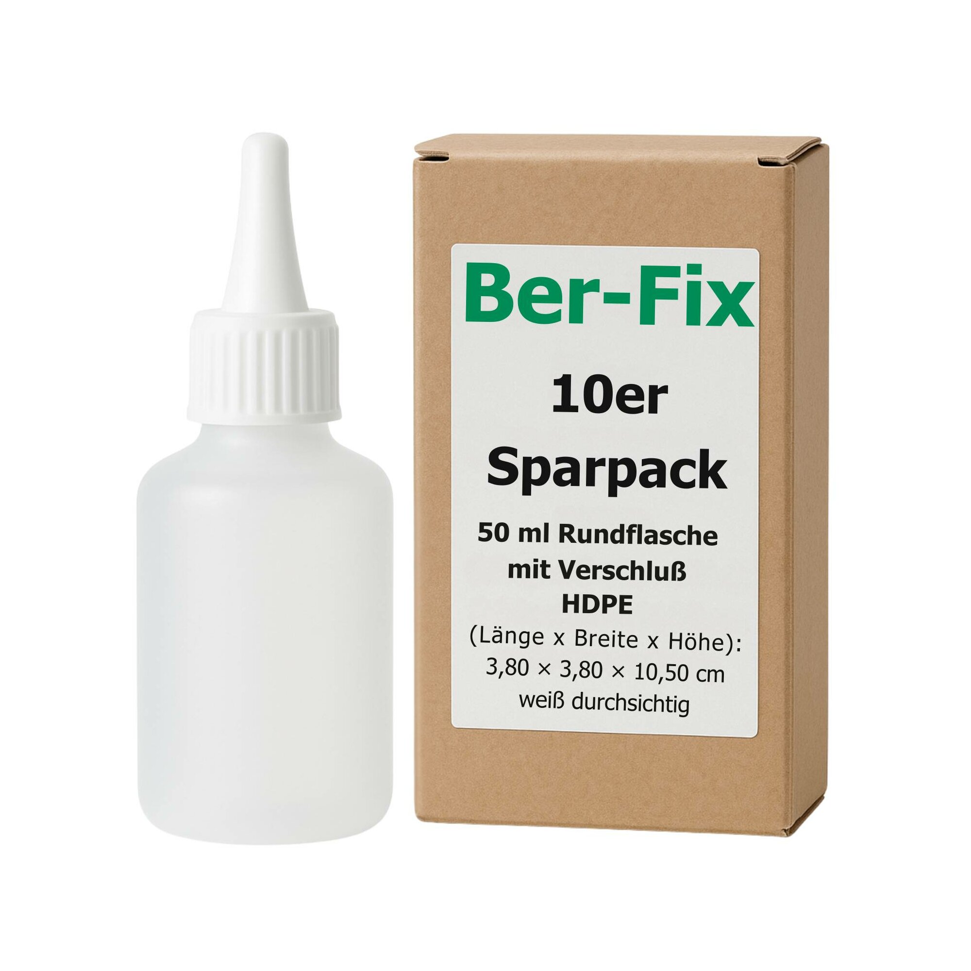 Ber-Fix® Leerflasche Rund 50g 10x