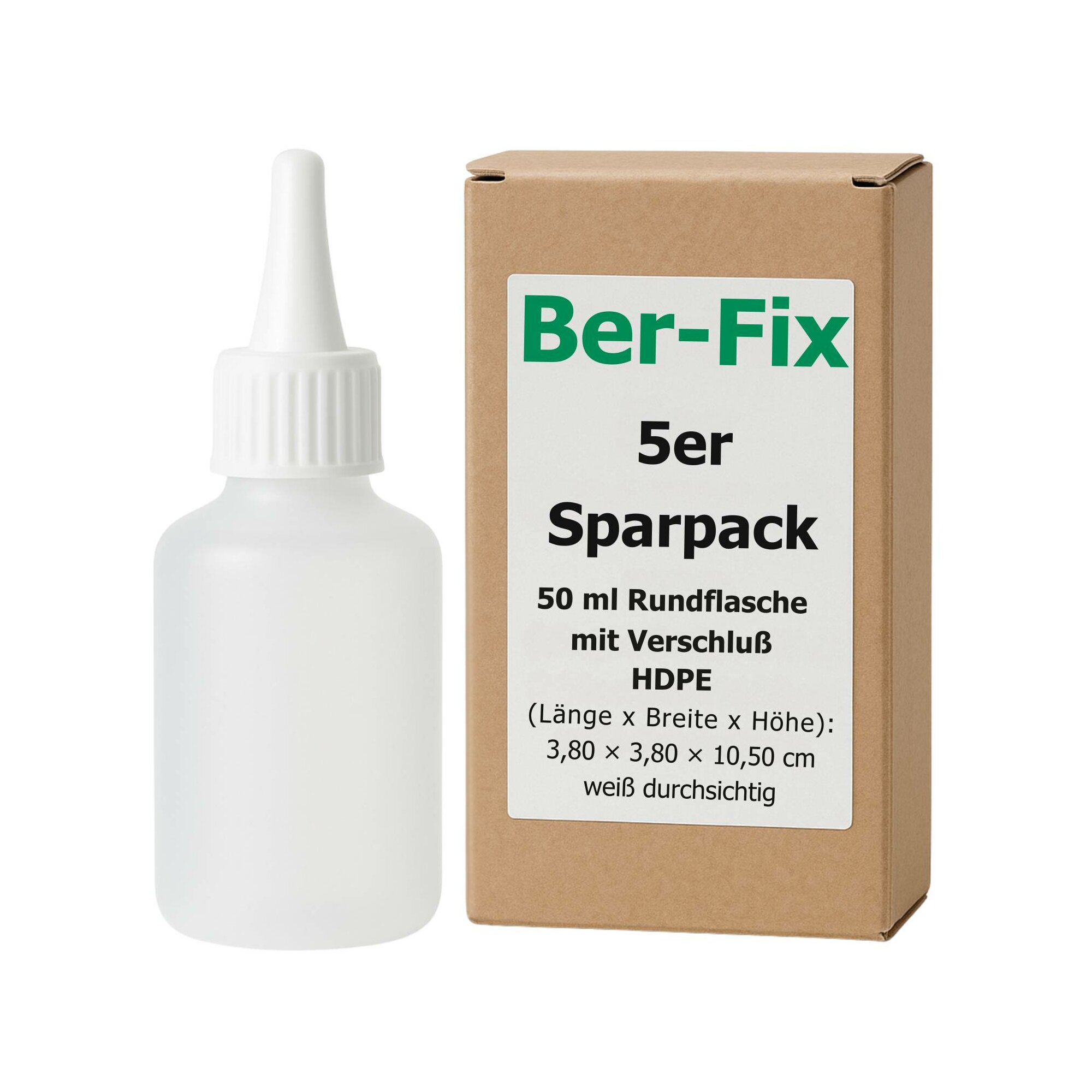 Ber-Fix® Leerflasche Rund 50g 5x