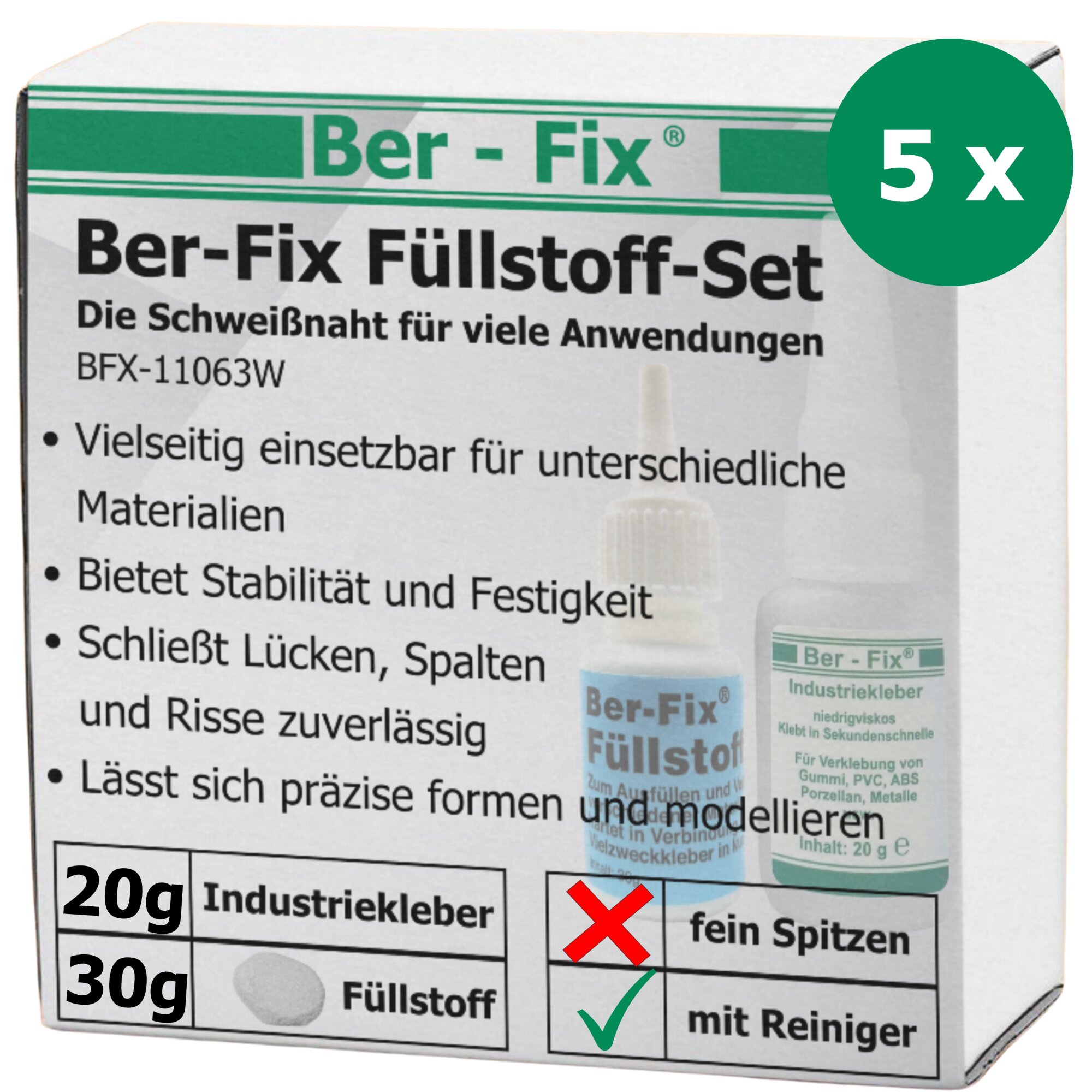 Ber-Fix® Füllstoff Set 5x