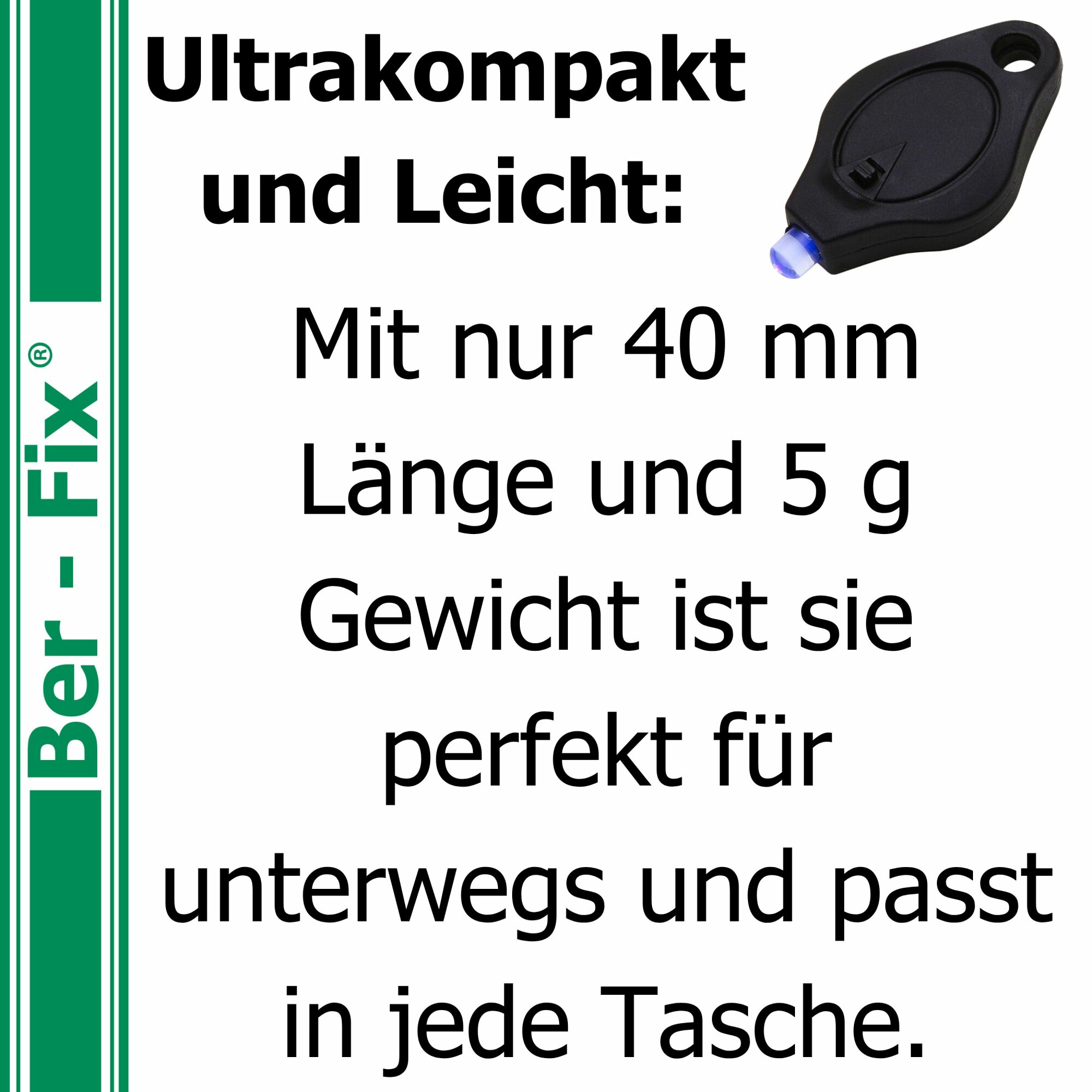 Ber-Fix® UV-Lampe 1 LED 5x
