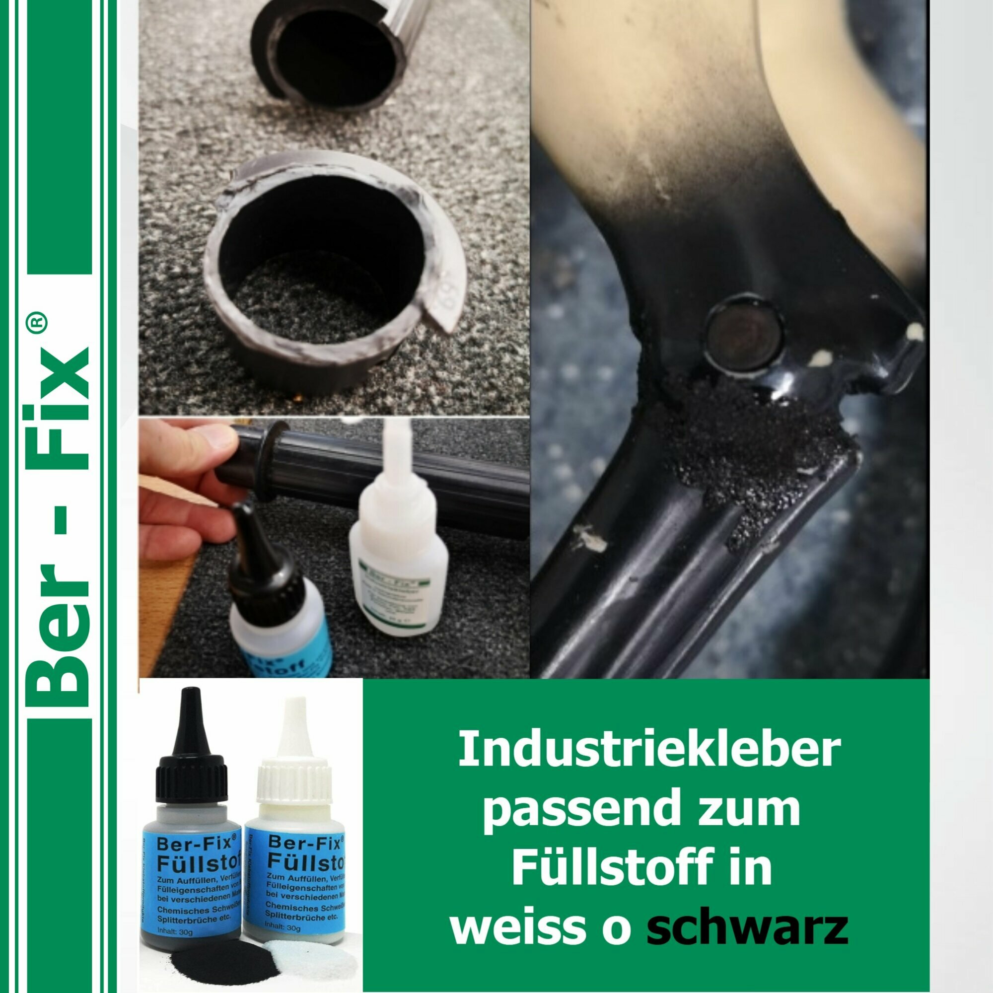Ber-Fix® Füllstoff Weiß 30 g – für CA-Kleber bis 100 mPa·s