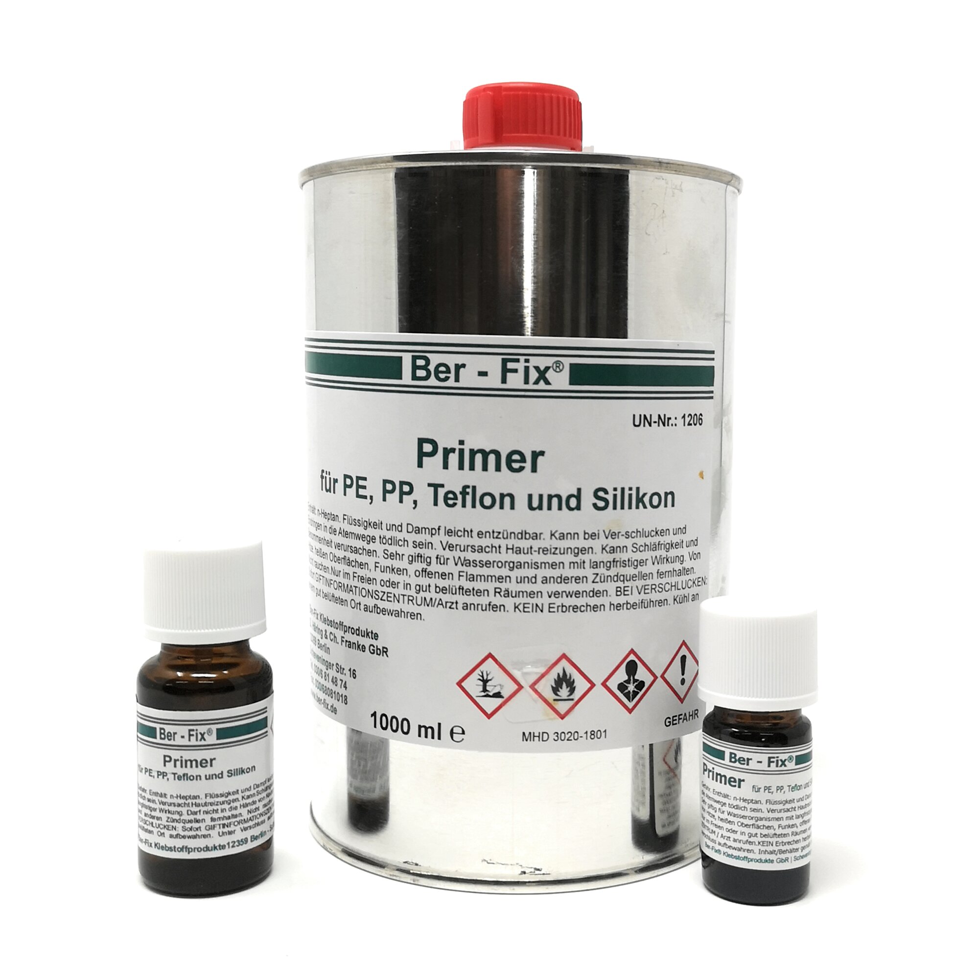 Ber-Fix® Spezial-Primer für PE, PP, PTFE & Silikon – Haftvermittler