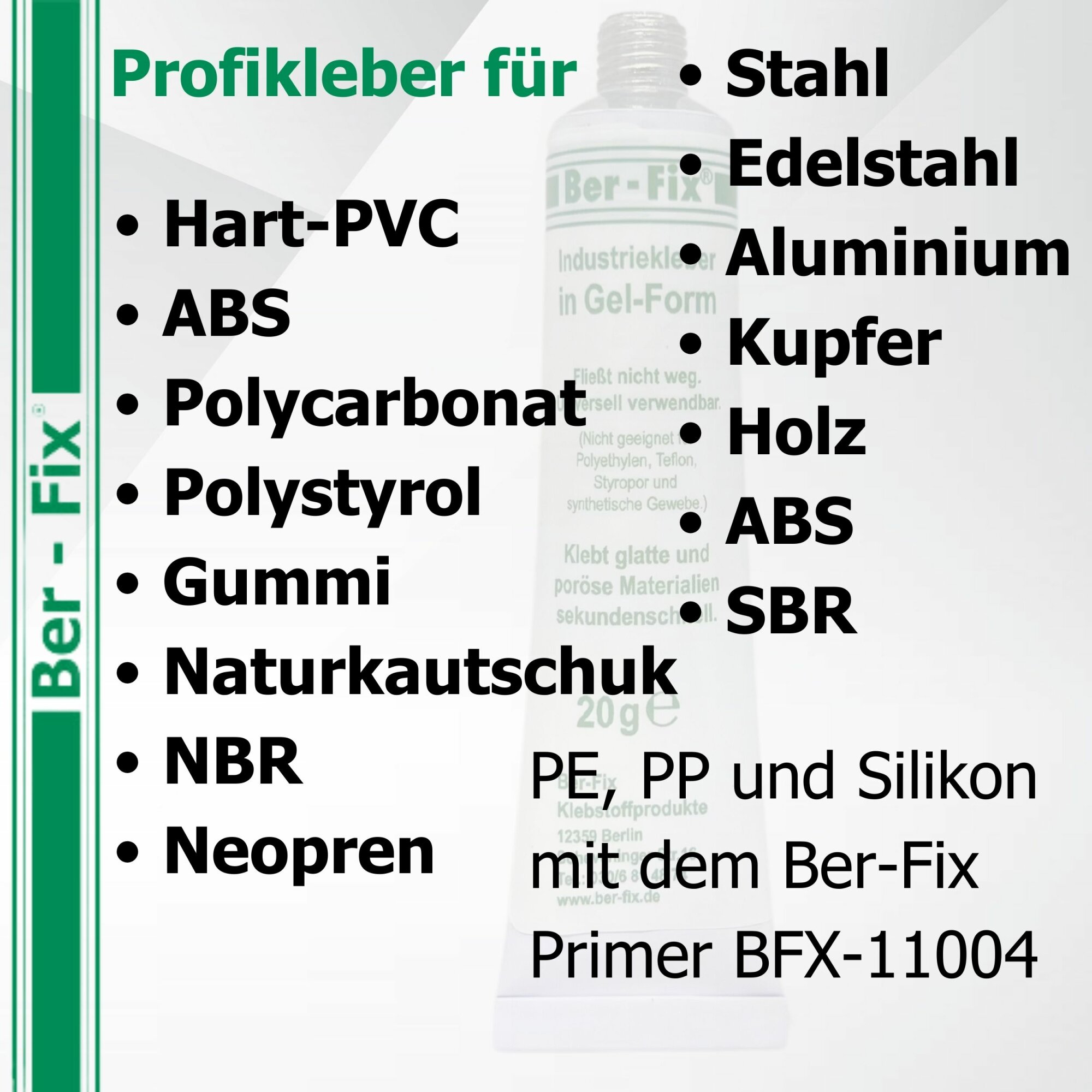 Ber-Fix® Industriekleber Gel 20g