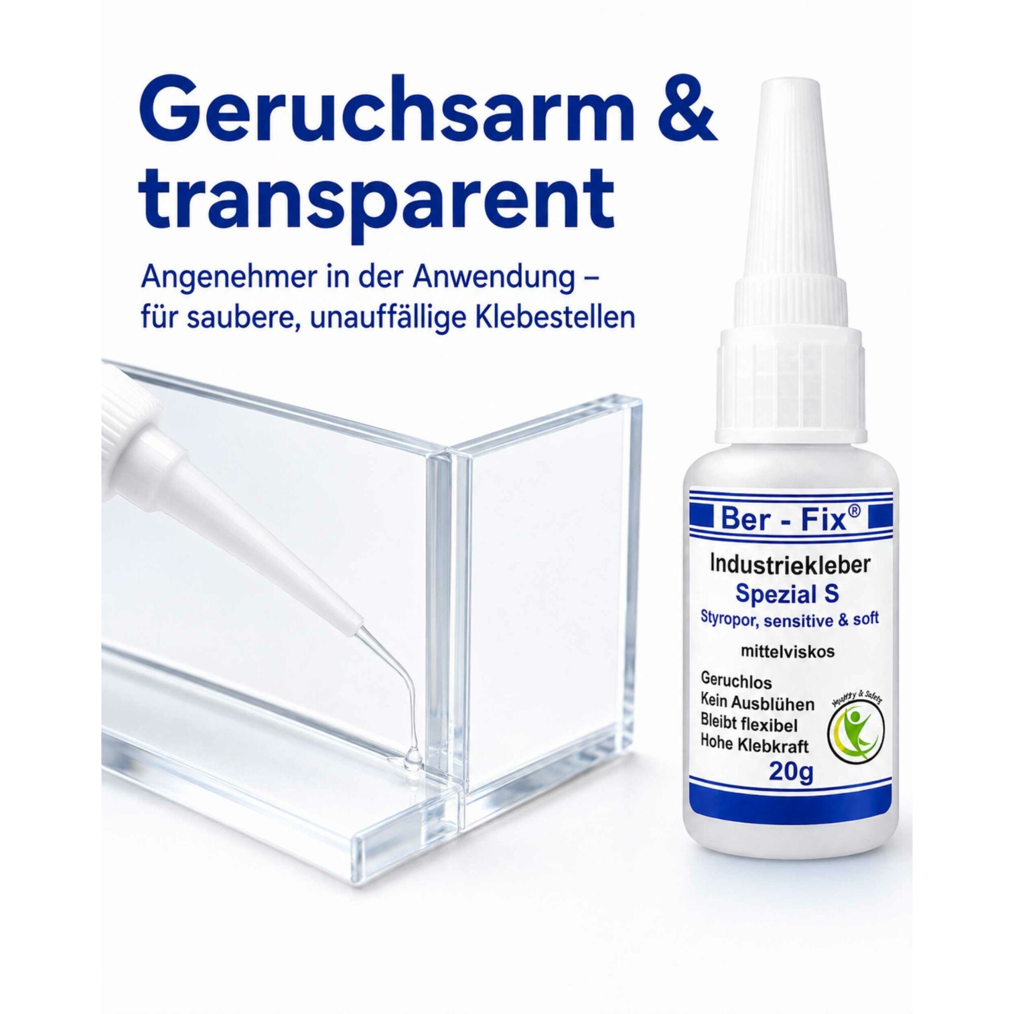 Ber-Fix® Spezial S - Schlagfester, Geruchloser, flexibler Industriekleber (10g-500g)