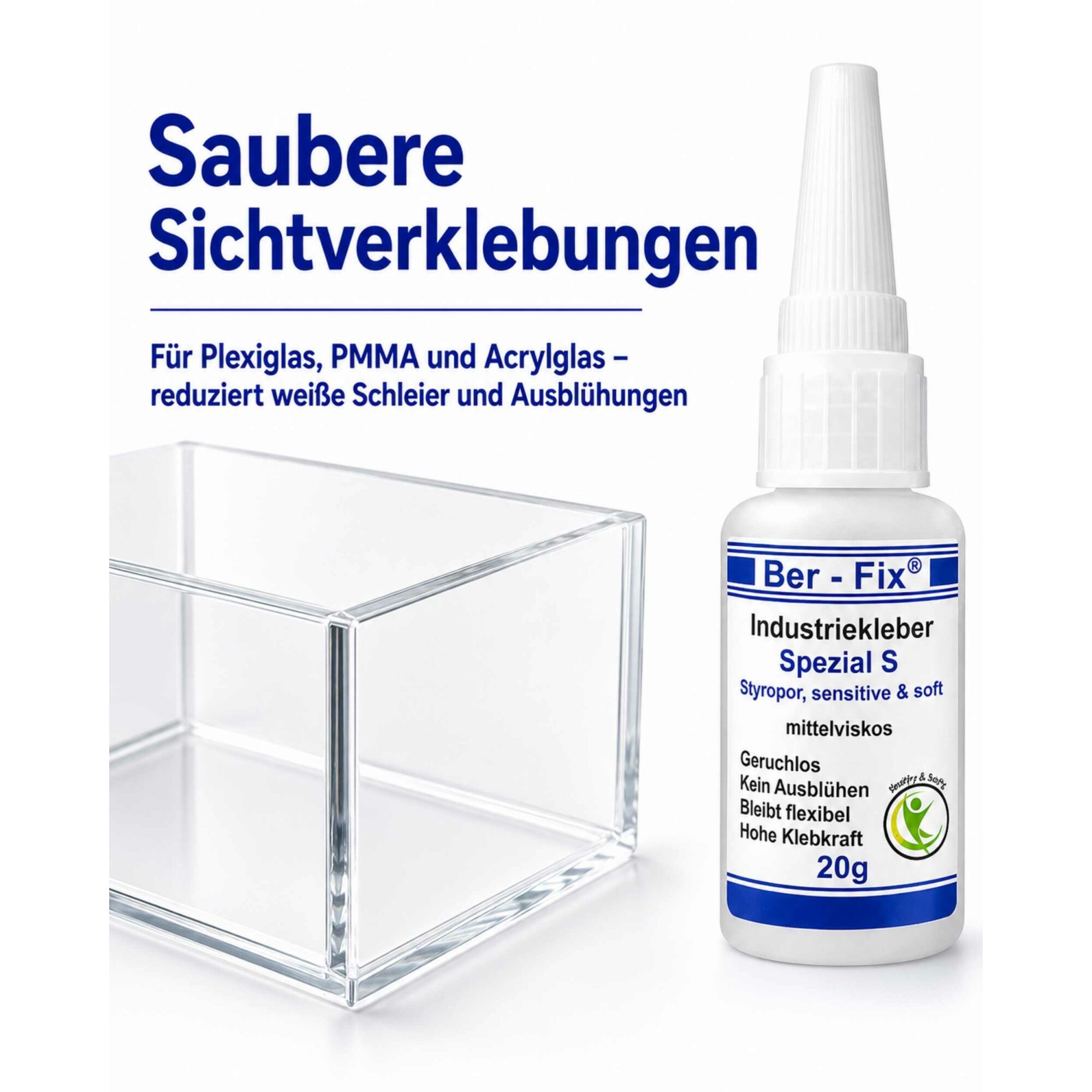 Ber-Fix® Spezial S - Schlagfester, Geruchloser, flexibler Industriekleber (10g-500g)