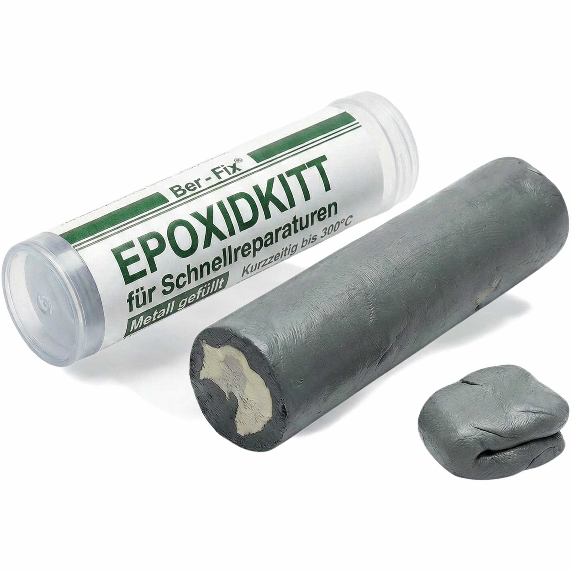 Ber-Fix® Knetmetall 56 g – 2K Epoxidkitt für Metallreparaturen, bis zu 300 °C