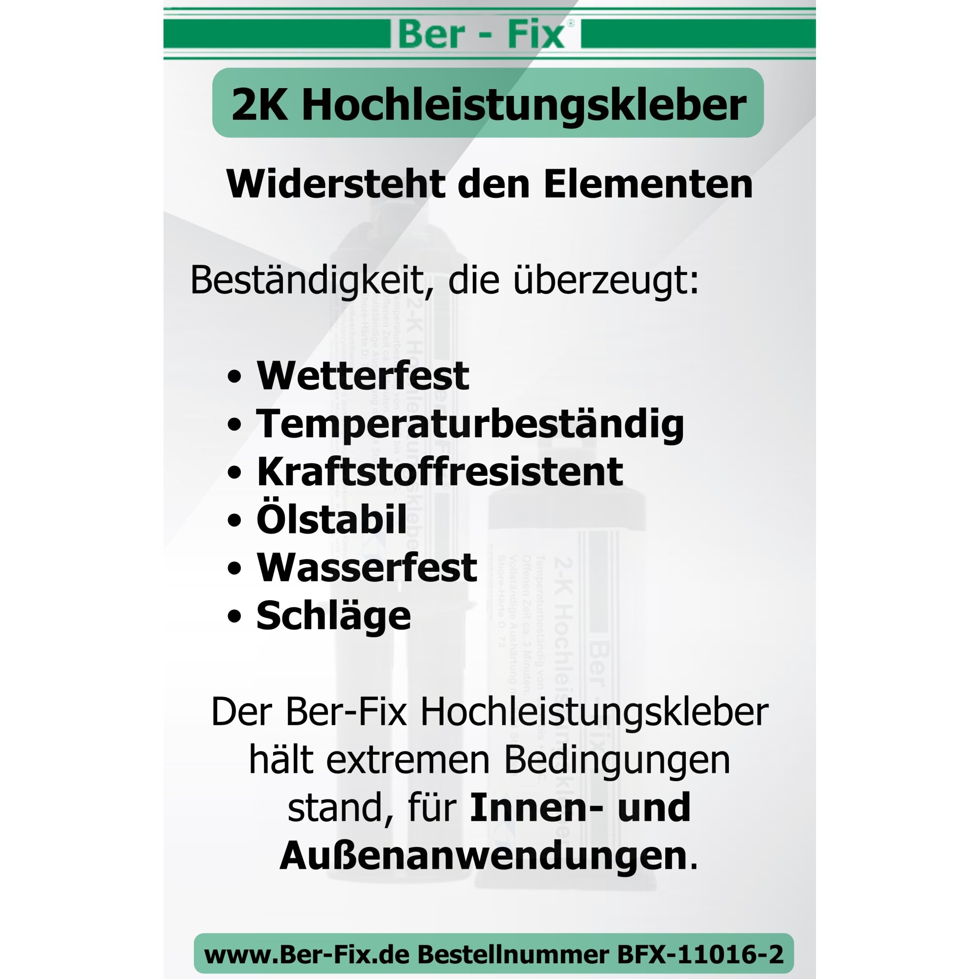 Ber-Fix® 2K-Hochleistungskleber 25g 3 Minuten