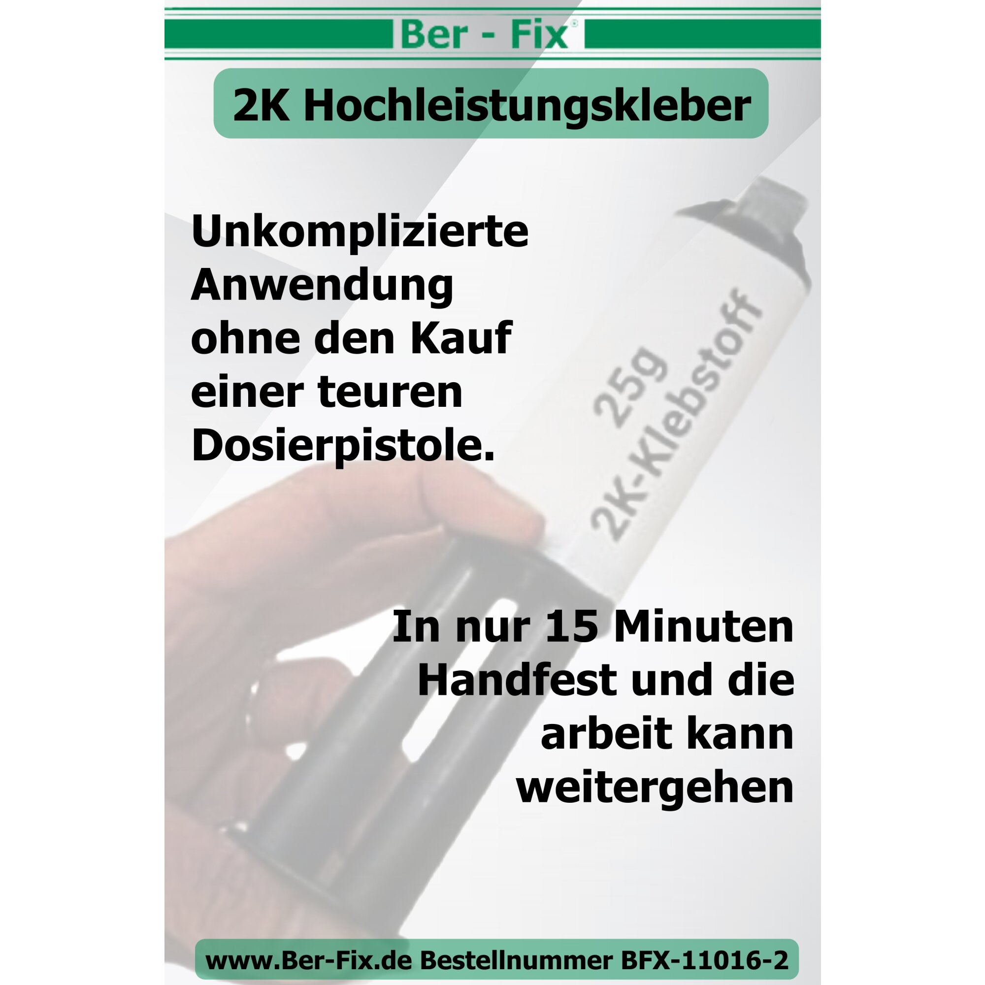 Ber-Fix® 2K-Hochleistungskleber 25g 3 Minuten