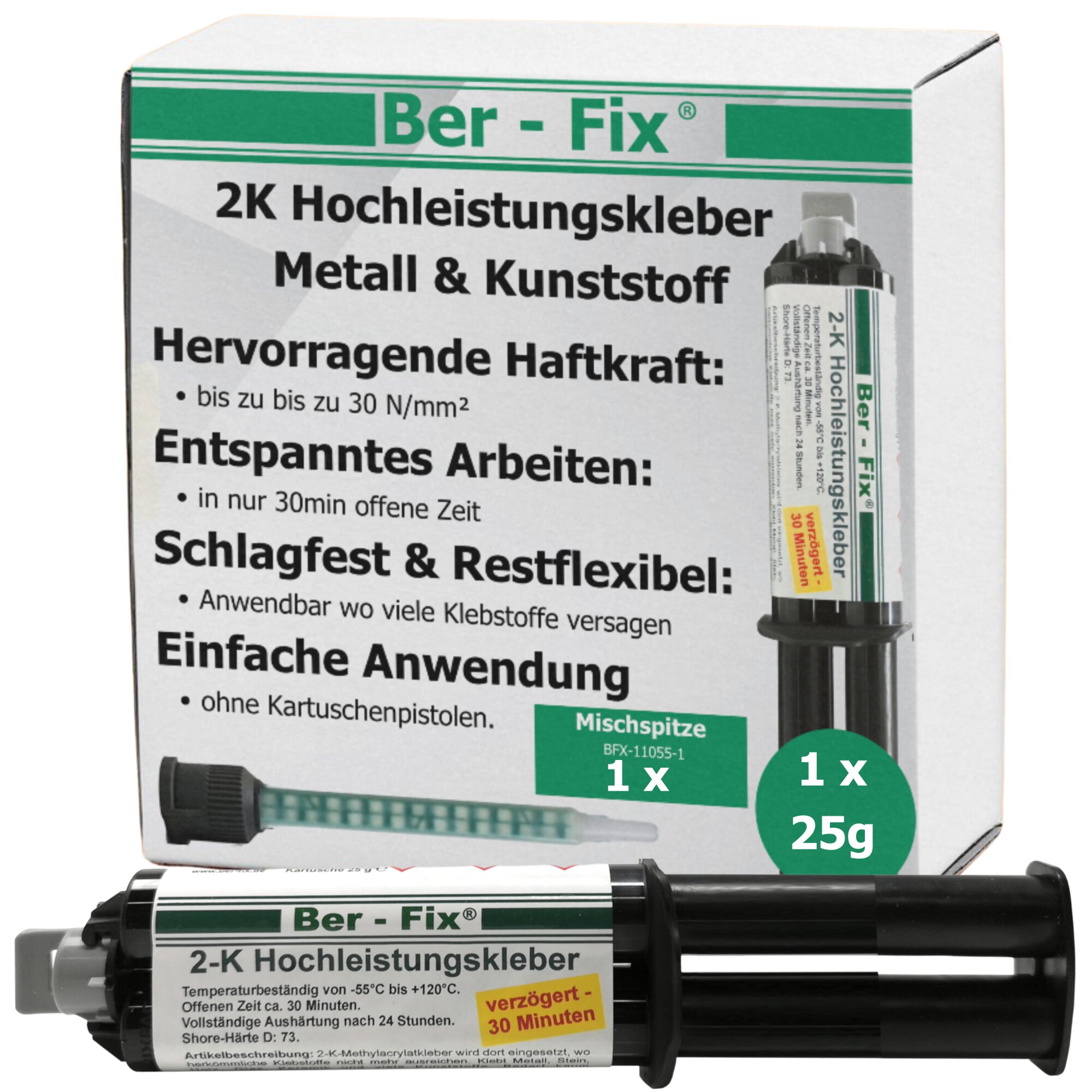 Ber-Fix® 2K-Hochleistungskleber 25g 30 Minuten