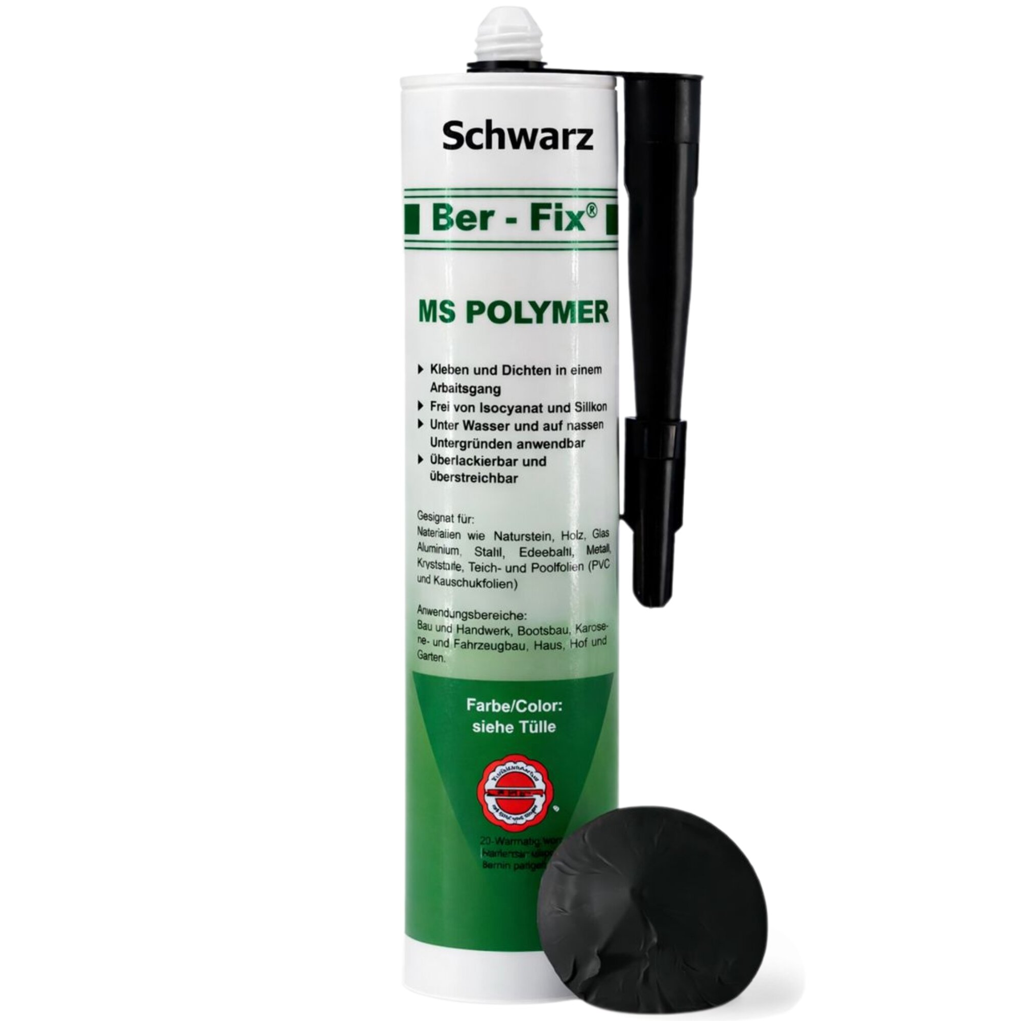 Ber-Fix® MS Polymer Schwarz – EPDM Kleber,...