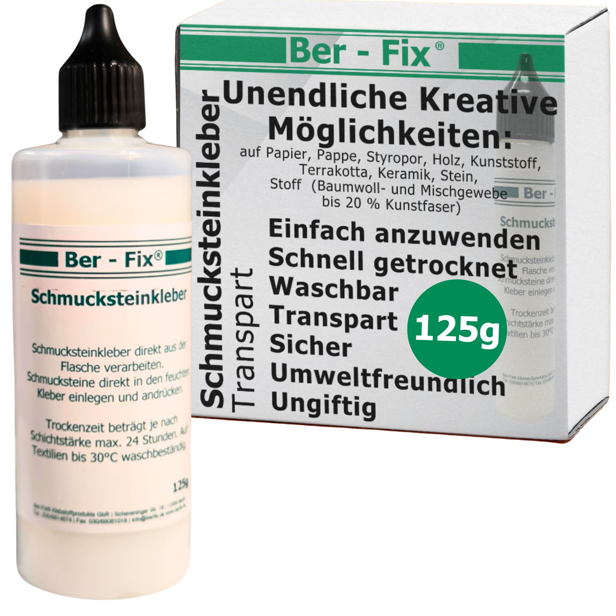 Ber-Fix® Schmucksteinkleber 125g