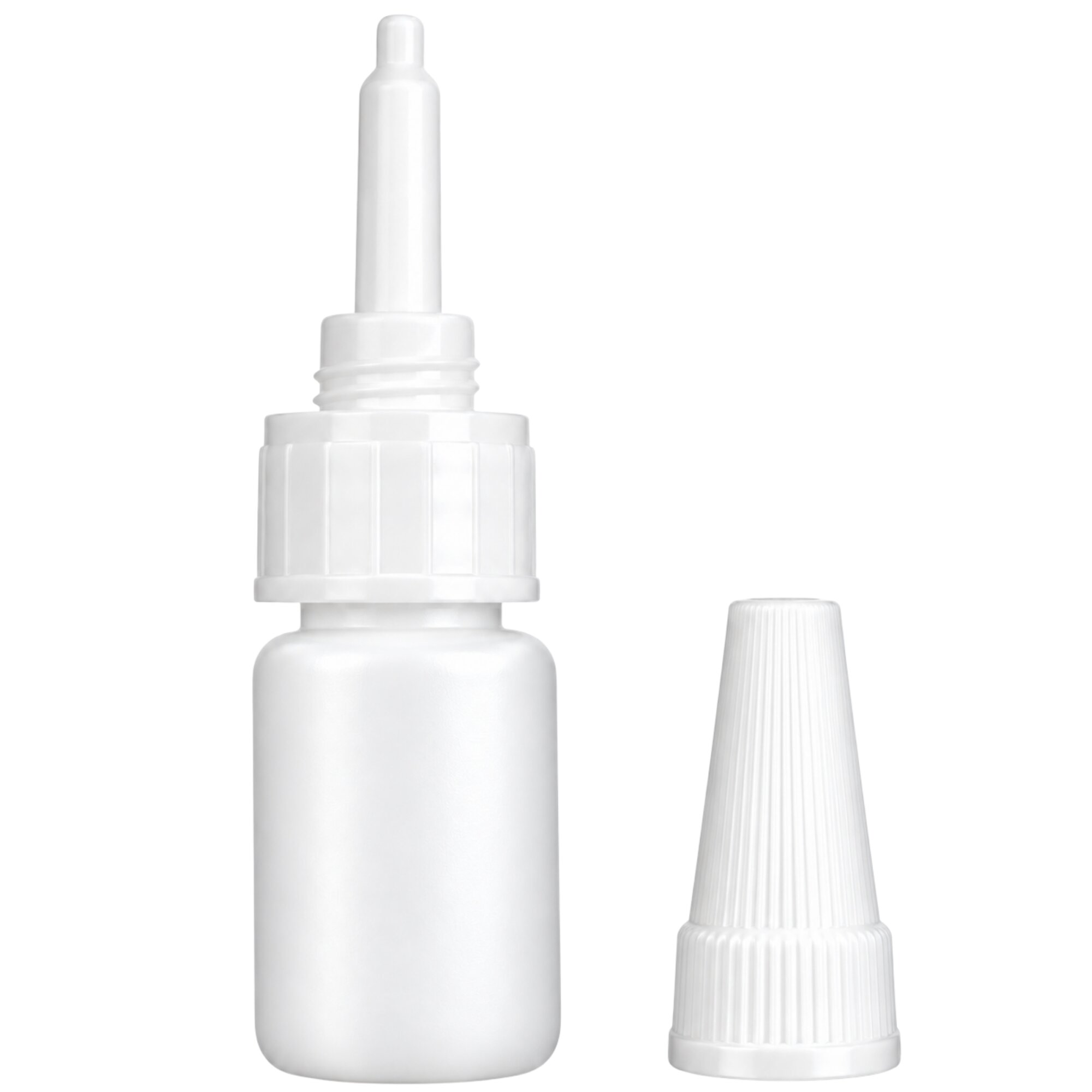 Ber-Fix® Ovalflasche 10 ml – 1 Stück leer mit Nadelverschluss DIN20