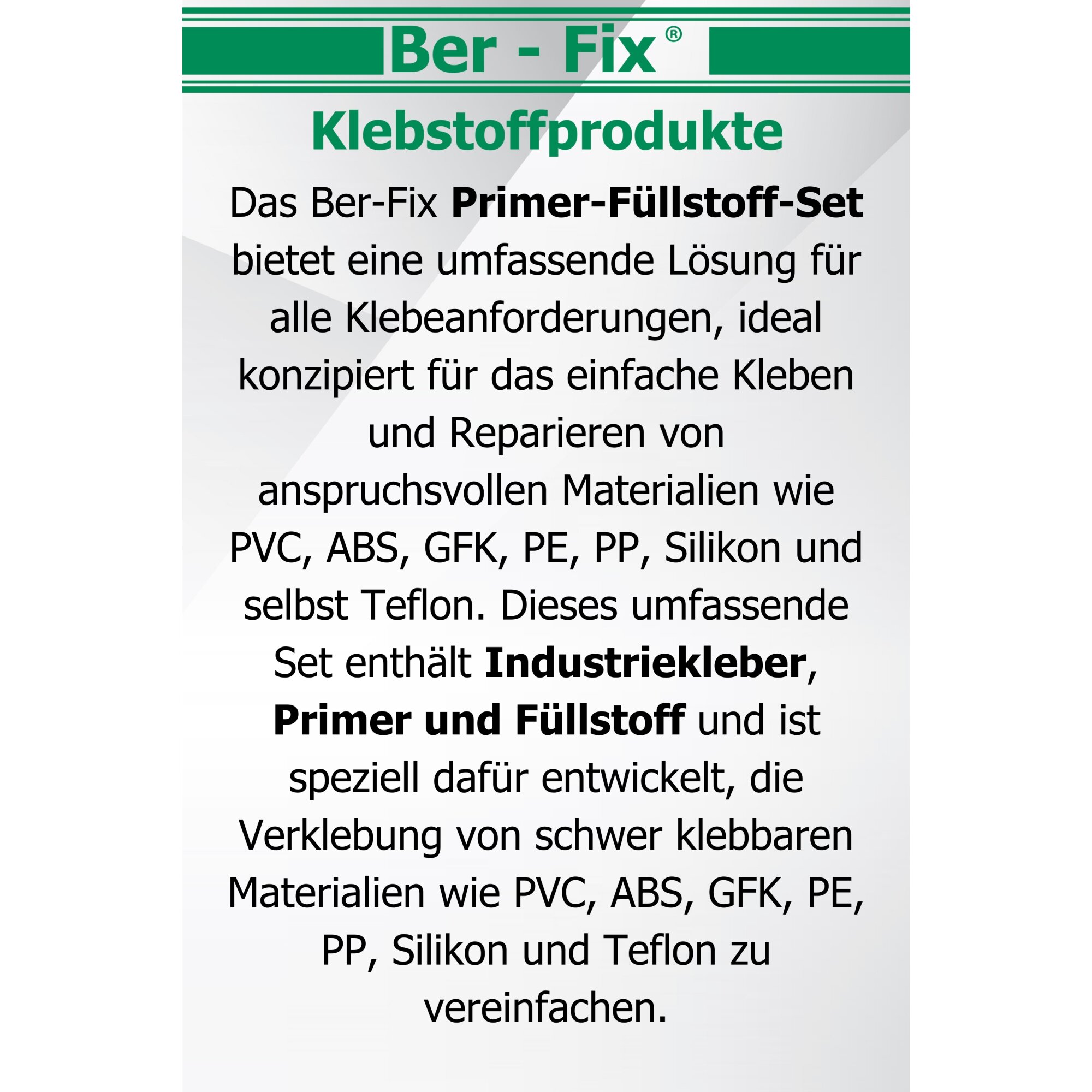 Ber-Fix® Primer-Füllstoff-Set Profi