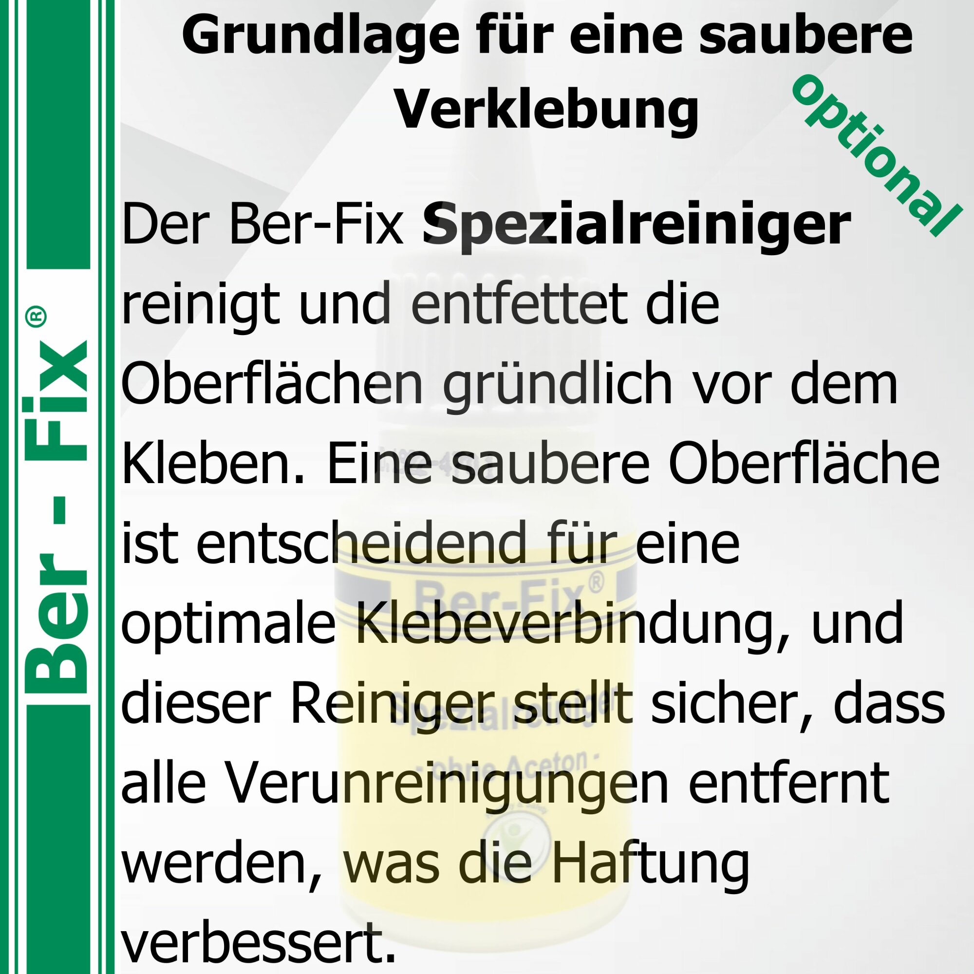 Ber-Fix® Füllstoff-Set Weiß Standard – 20 g Industriekleber + 30 g Granulat Weiß + 20 ml Reiniger
