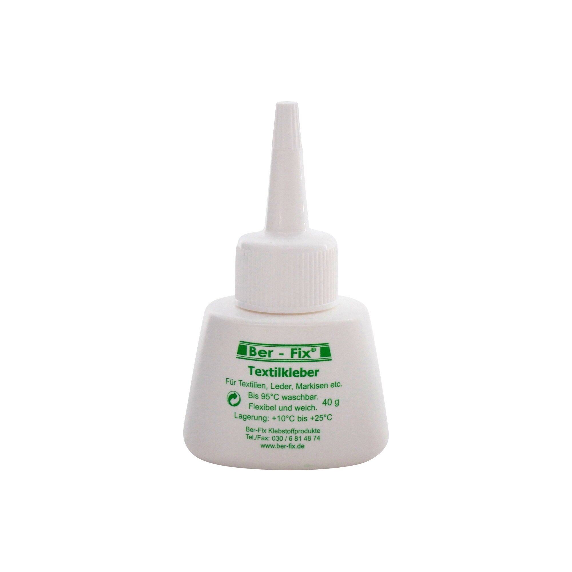 Ber-Fix® Textilkleber-Set klein – Waschmaschinenfest & Transparent | 2x 40g Kleber für Stoffe, Textilien & Heimtextilien