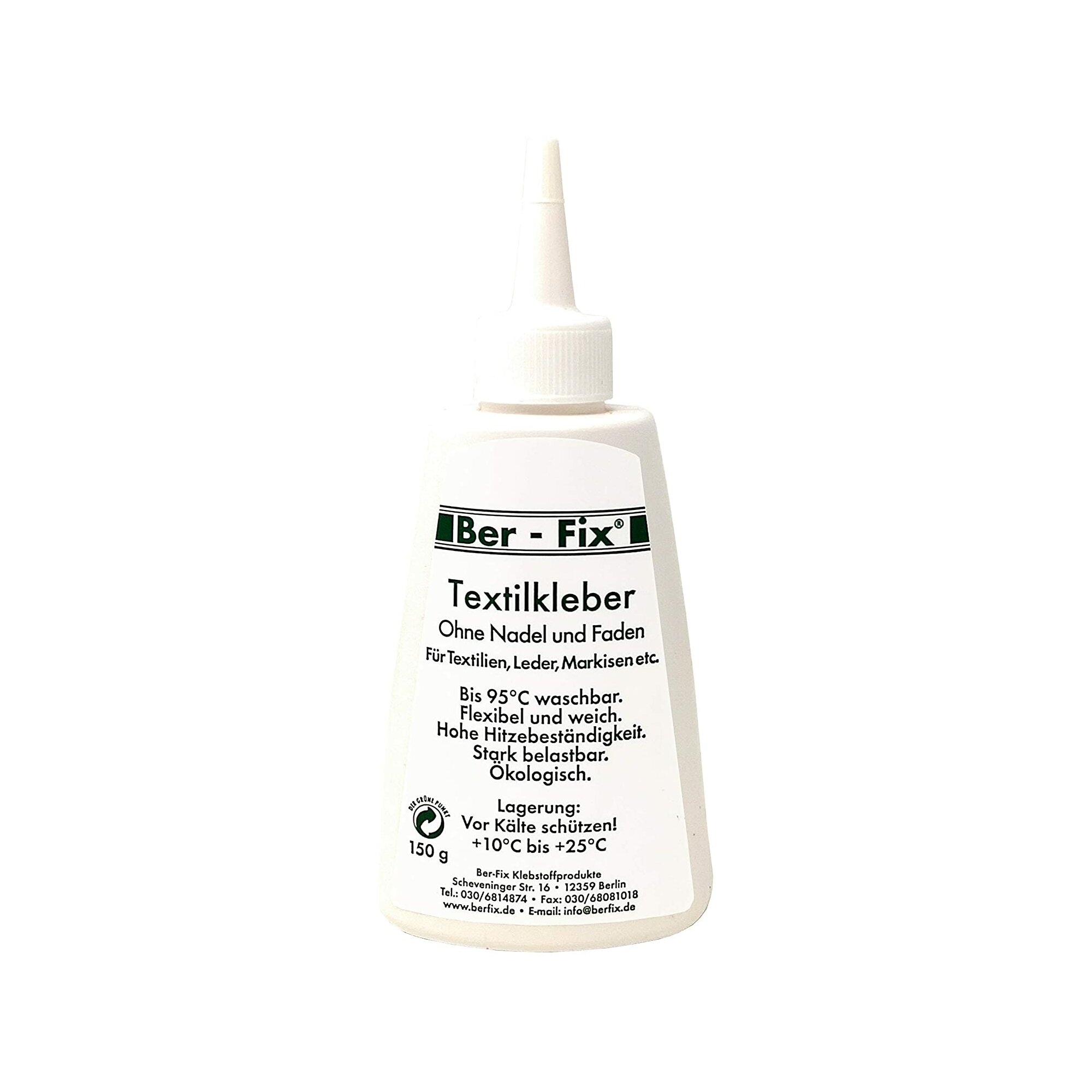 Ber-Fix® Textilkleber Set klein – 2×40g Stoffkleber – Waschfest bis 95 °C