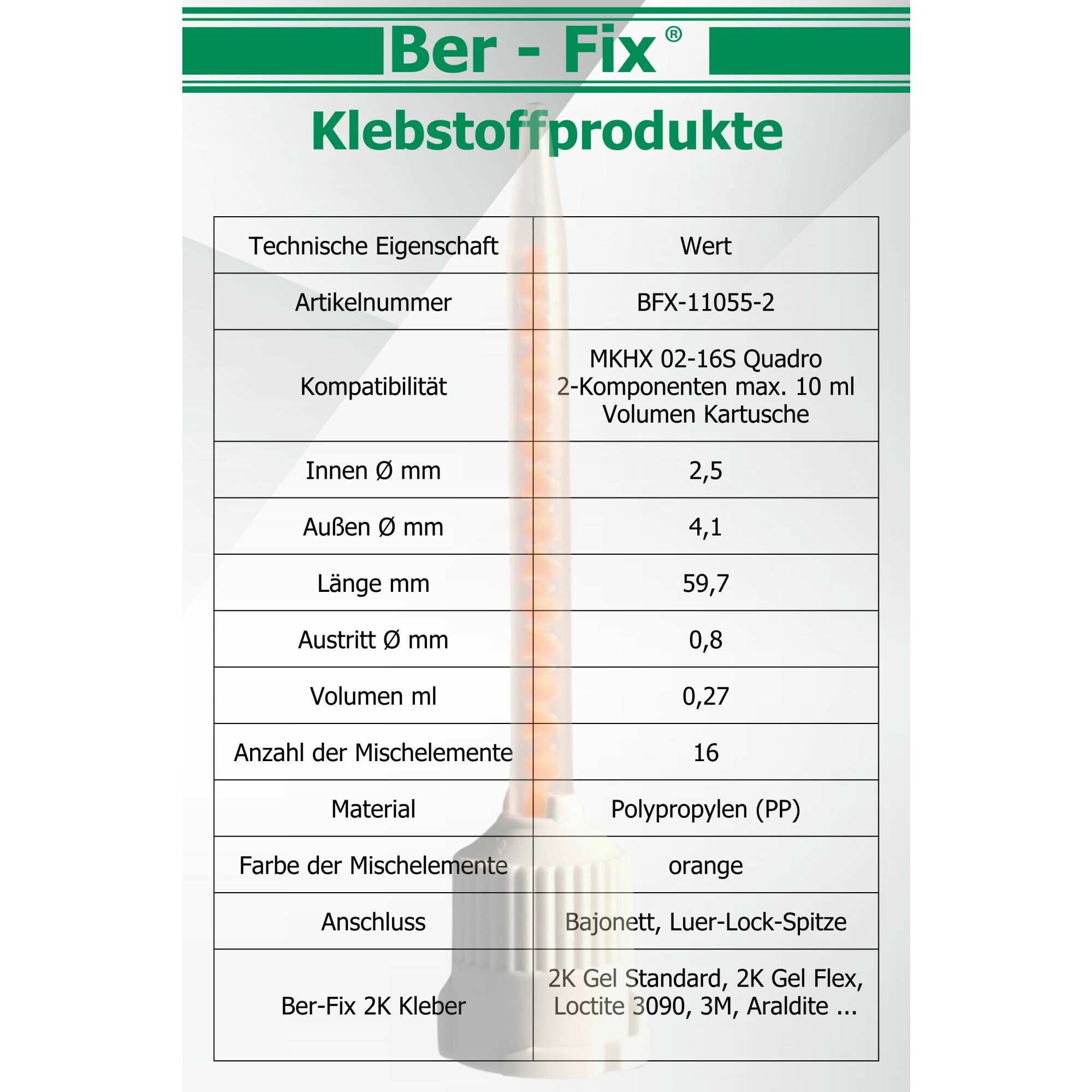 Ber-Fix® Mischdüsen 1:4 50x