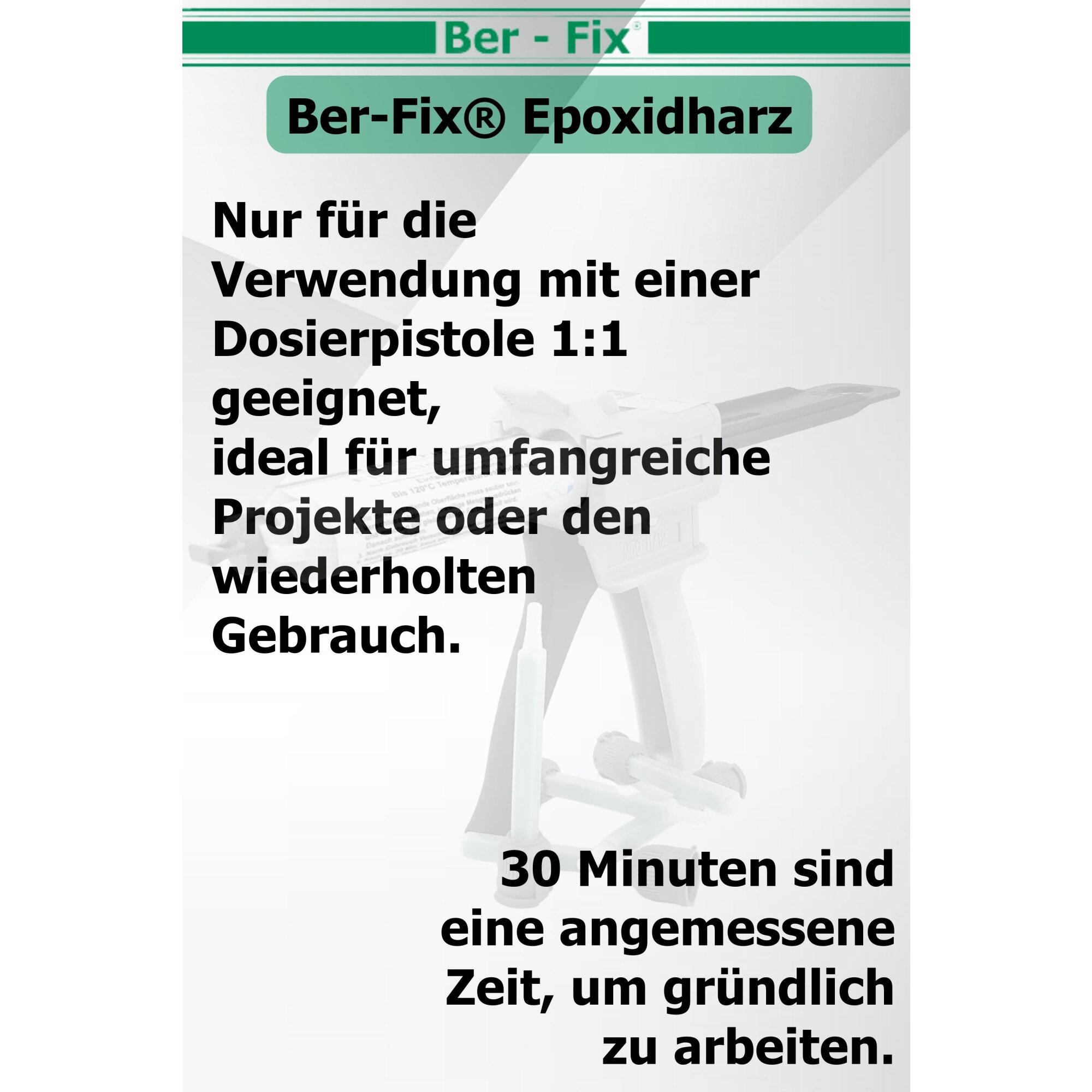 Ber-Fix® 30 Min Epoxykleber 6x 50g  mit Dosierpistole
