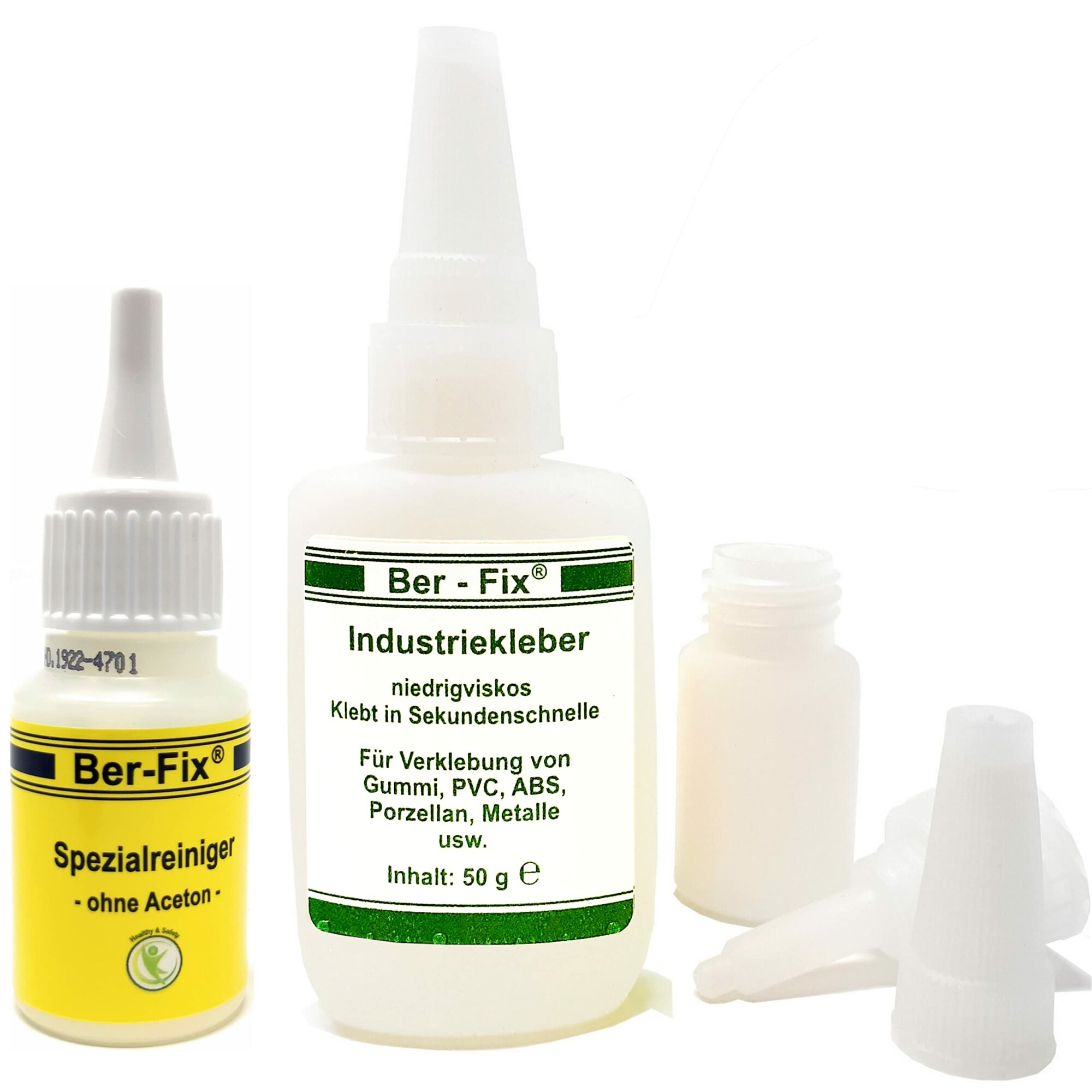 Ber-Fix© Industriekleber (niedrigviskos) 50g mit Gratisgeschenk
