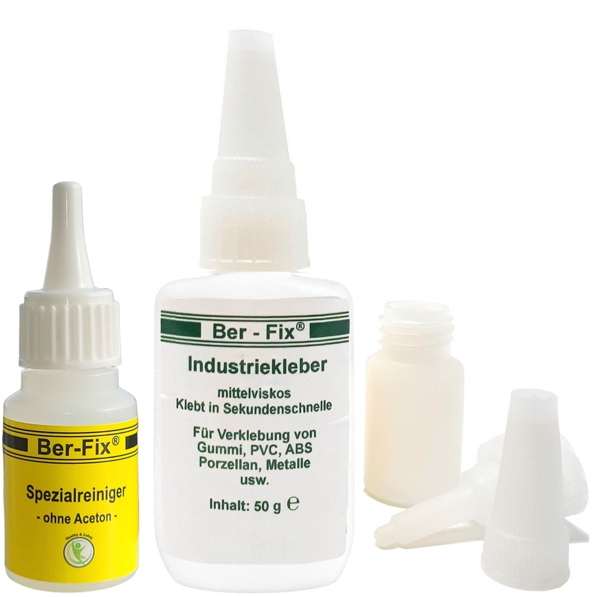 Ber-Fix© Industriekleber (mittelviskos) 50g mit...