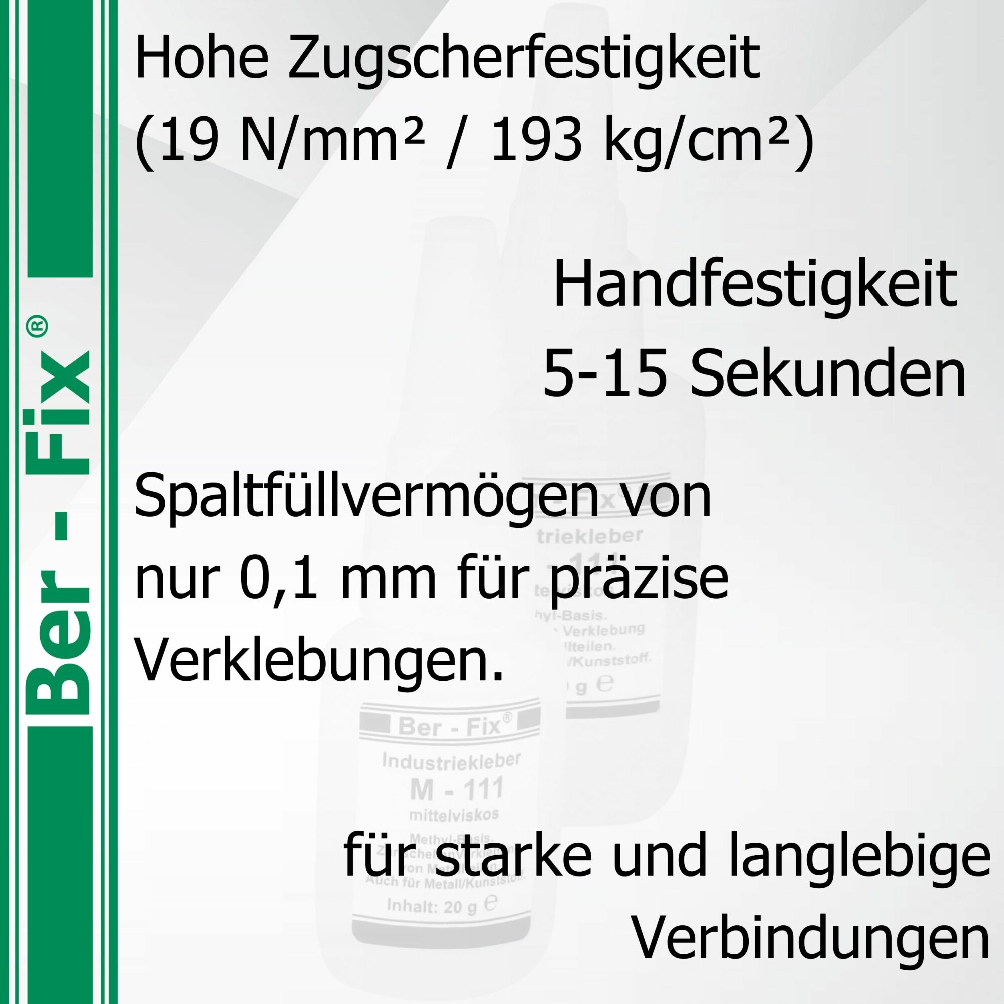 Ber-Fix® Industriekleber M111 50g mit Gratisgeschenk