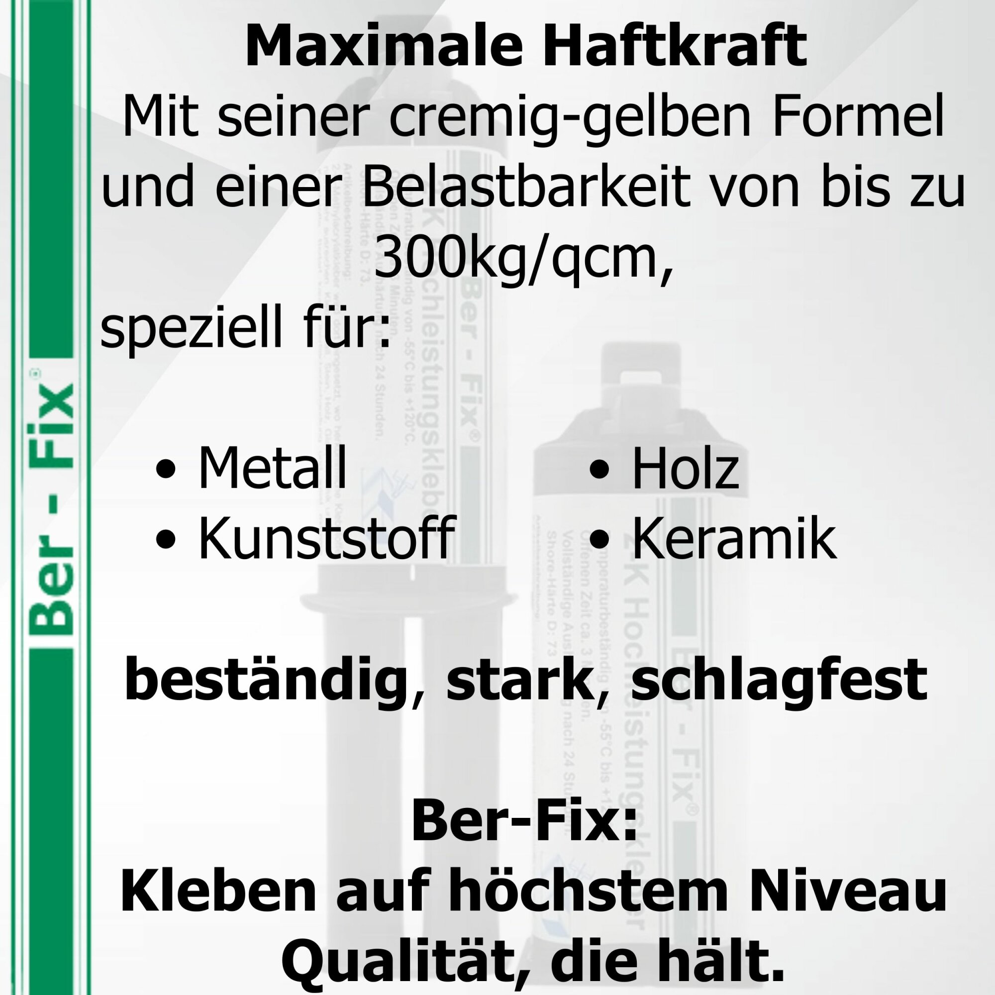 Ber-Fix® 2K-Hochleistungskleber 3 Min. 25g + 10 Extra Düsen