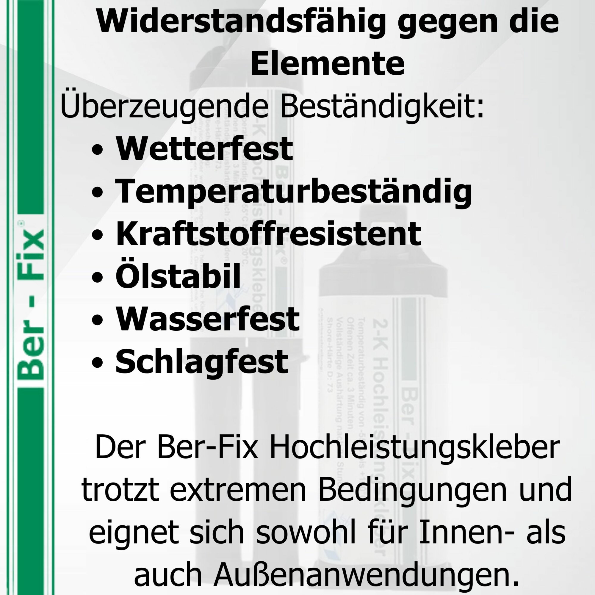 Ber-Fix® 2K-Hochleistungskleber 3 Min. 25g + 10 Extra Düsen