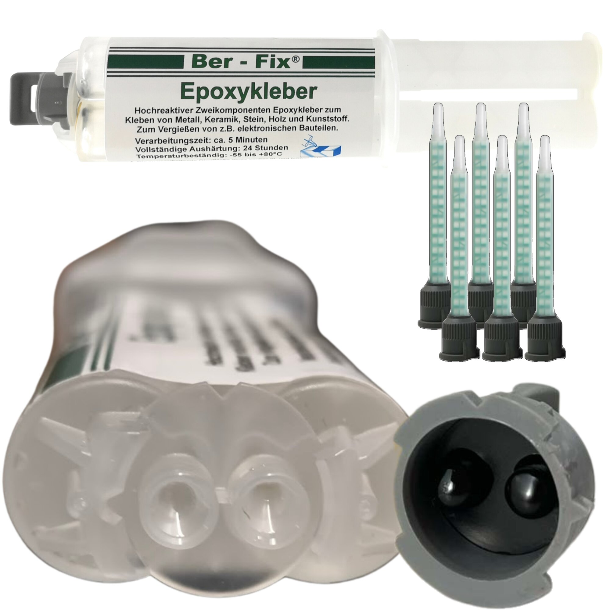 Ber-Fix© Epoxykleber 25g - Min. inkl. - Düsen