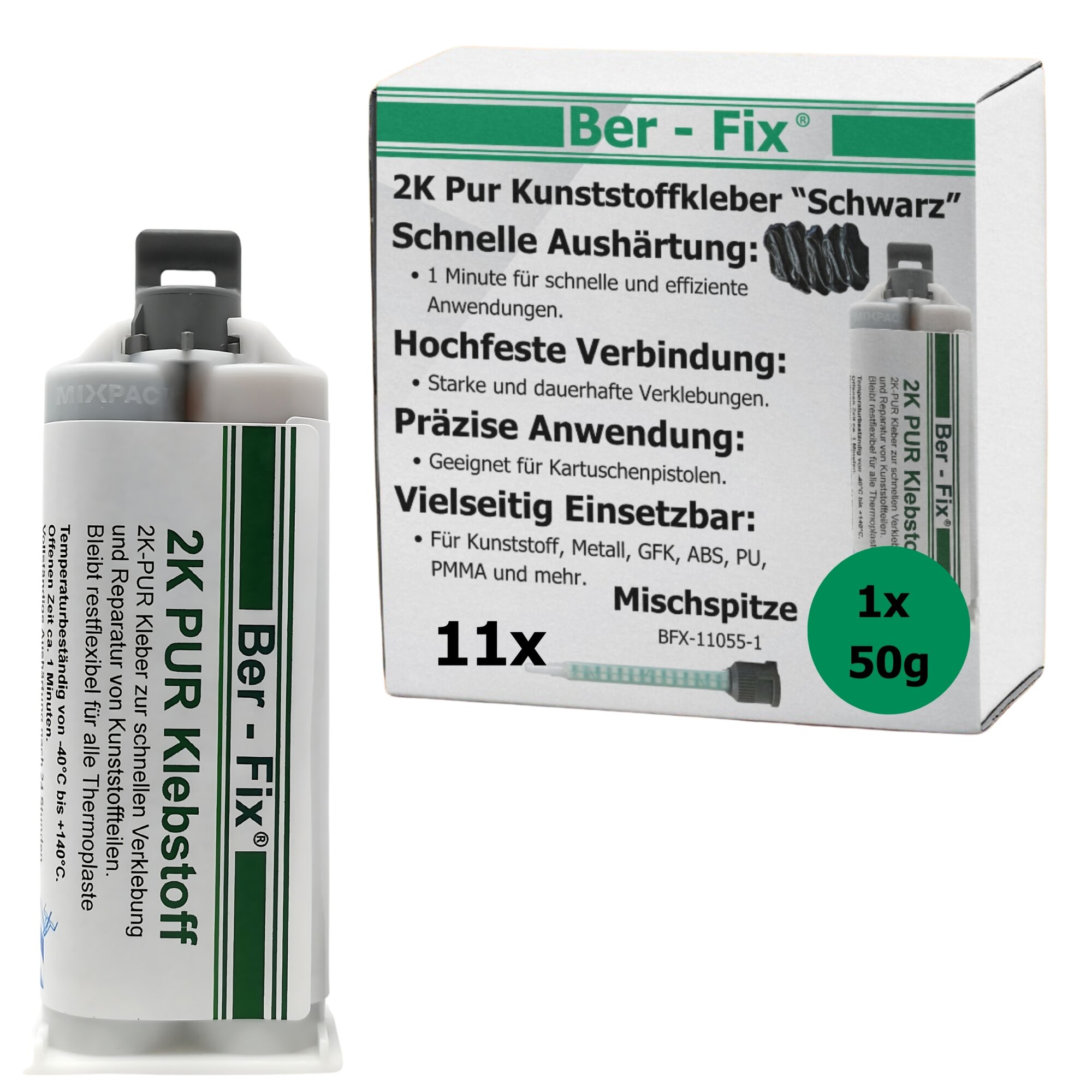 Ber-Fix® Stoßstange Reparatur 2K PUR 60Sek....
