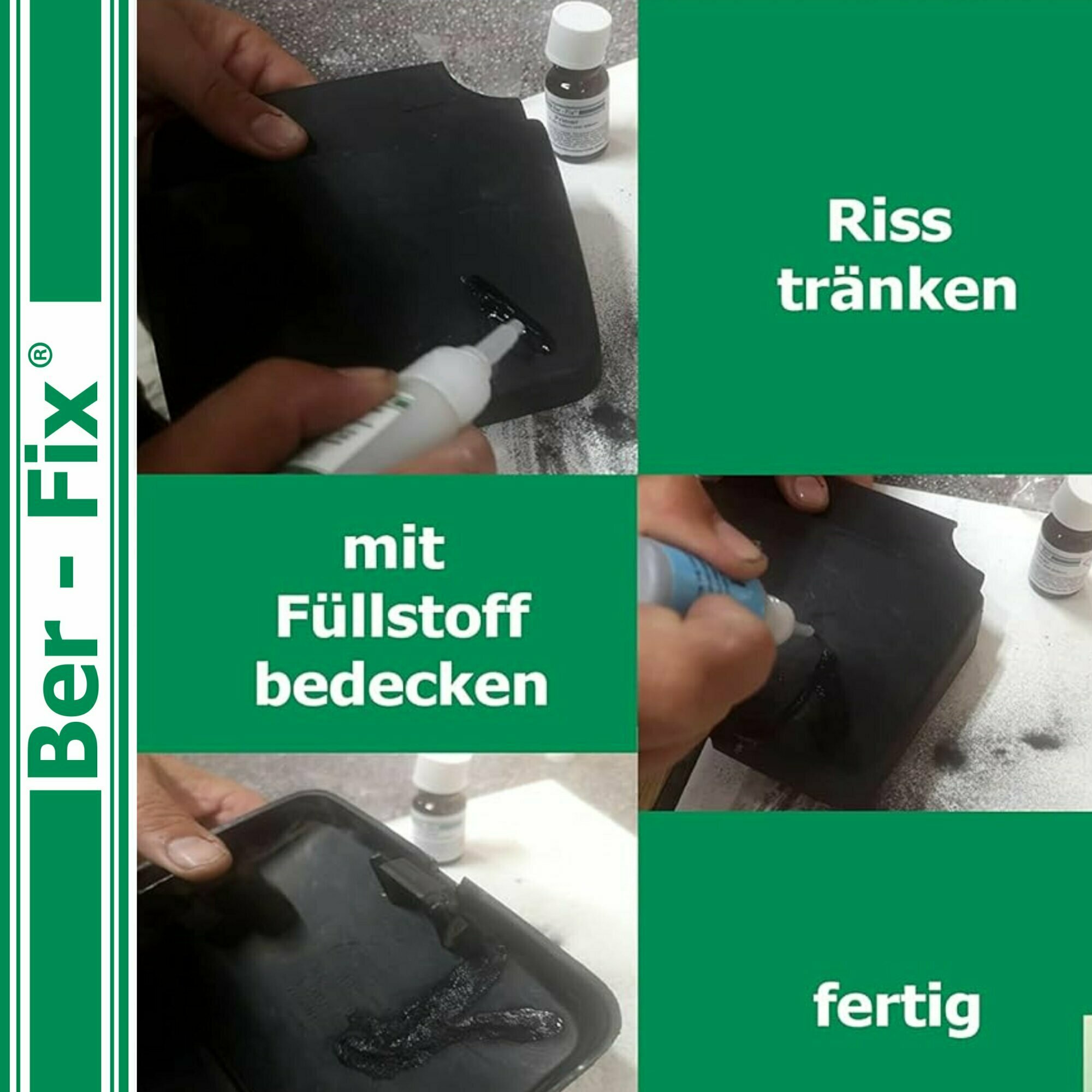 Ber-Fix® Füllstoff Schwarz 15 g – für CA-Kleber bis 100 mPa·s