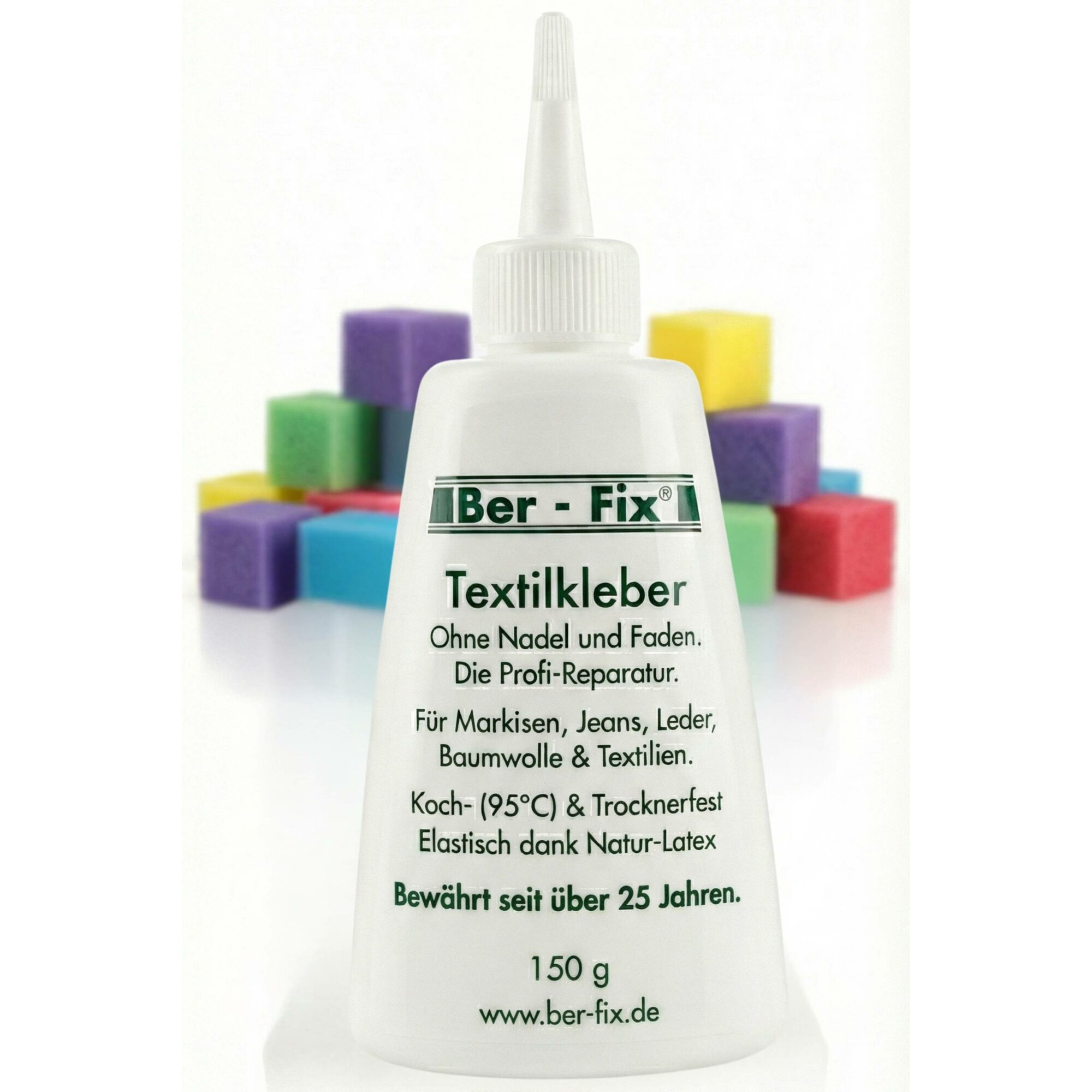 Ber-Fix 150g Textilkleber Stoffe Markisen Kochfest bis...