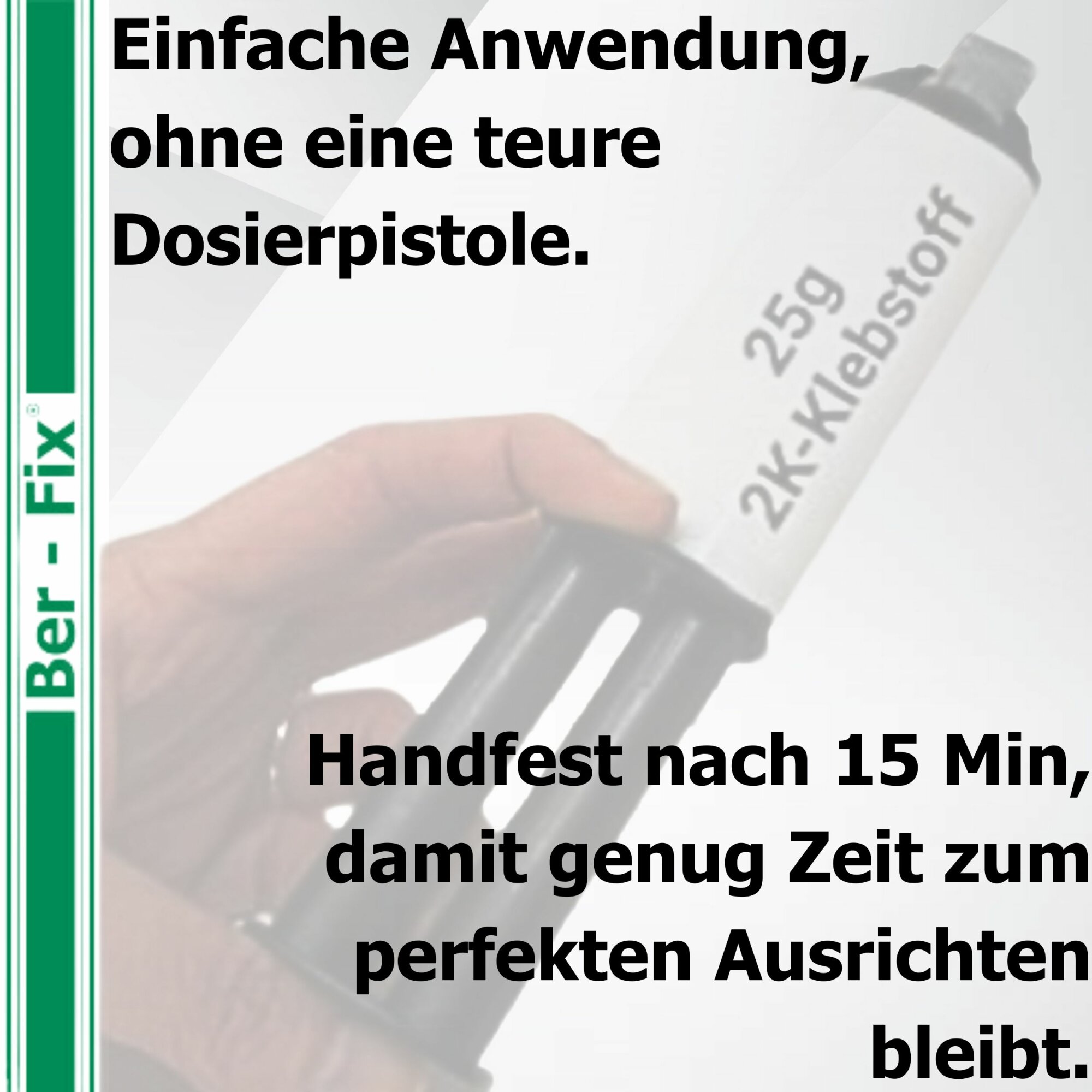 Ber-Fix® 50g Flüssigmetall 6St + 5 Extra Spitzen + Dosierpistole