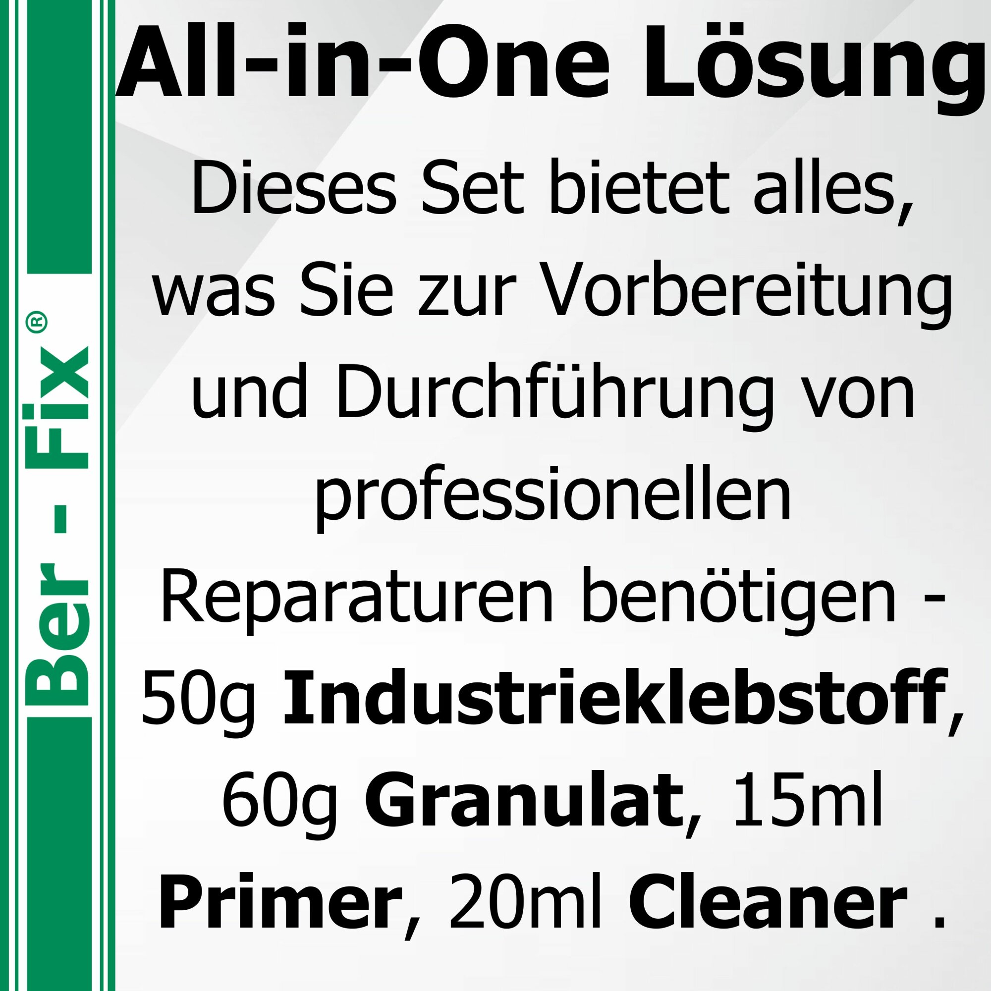 Ber-Fix® Primer-Füllstoff-Set Schwarz XL