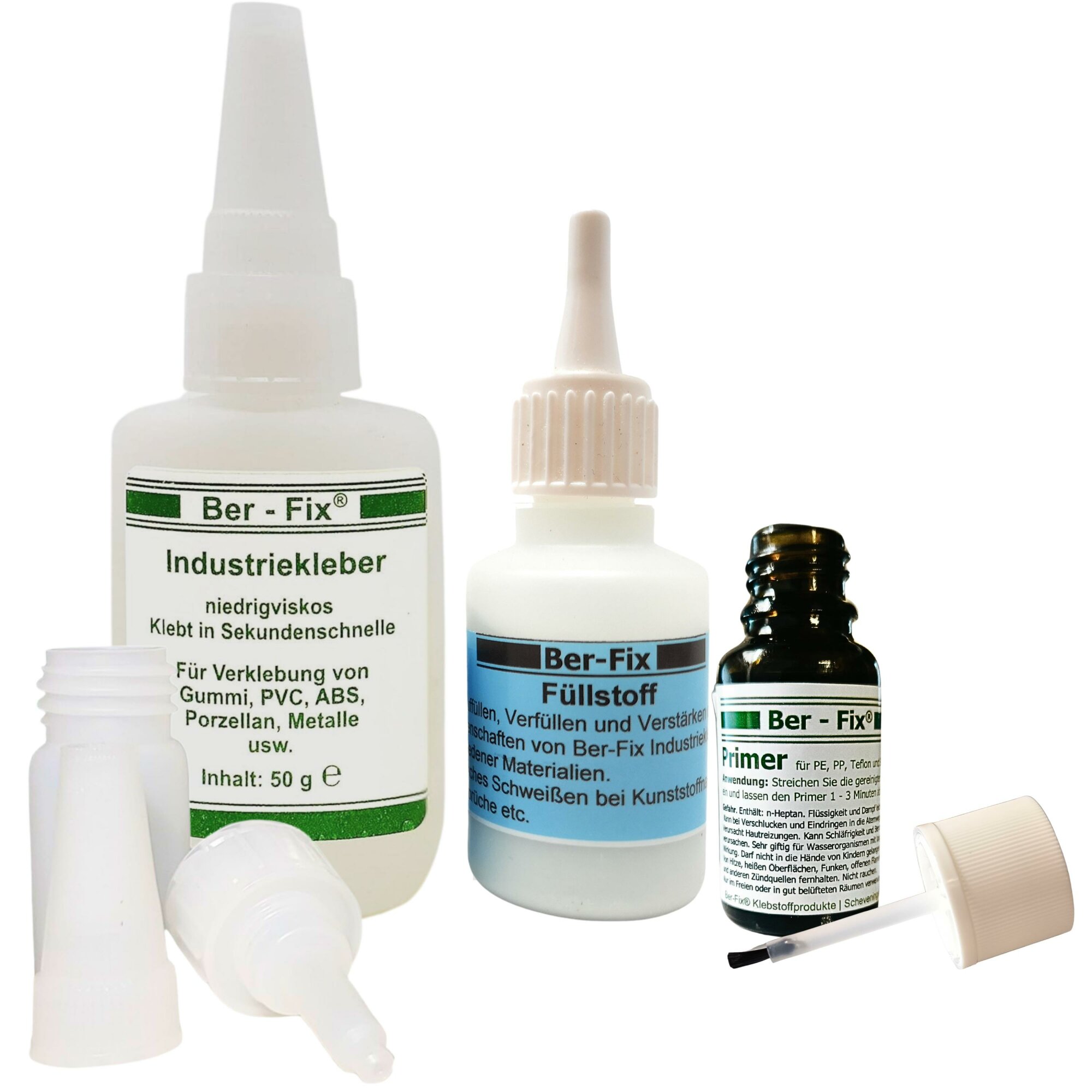 Ber-Fix® Primer-Füllstoff-Set Schwarz XL 10x
