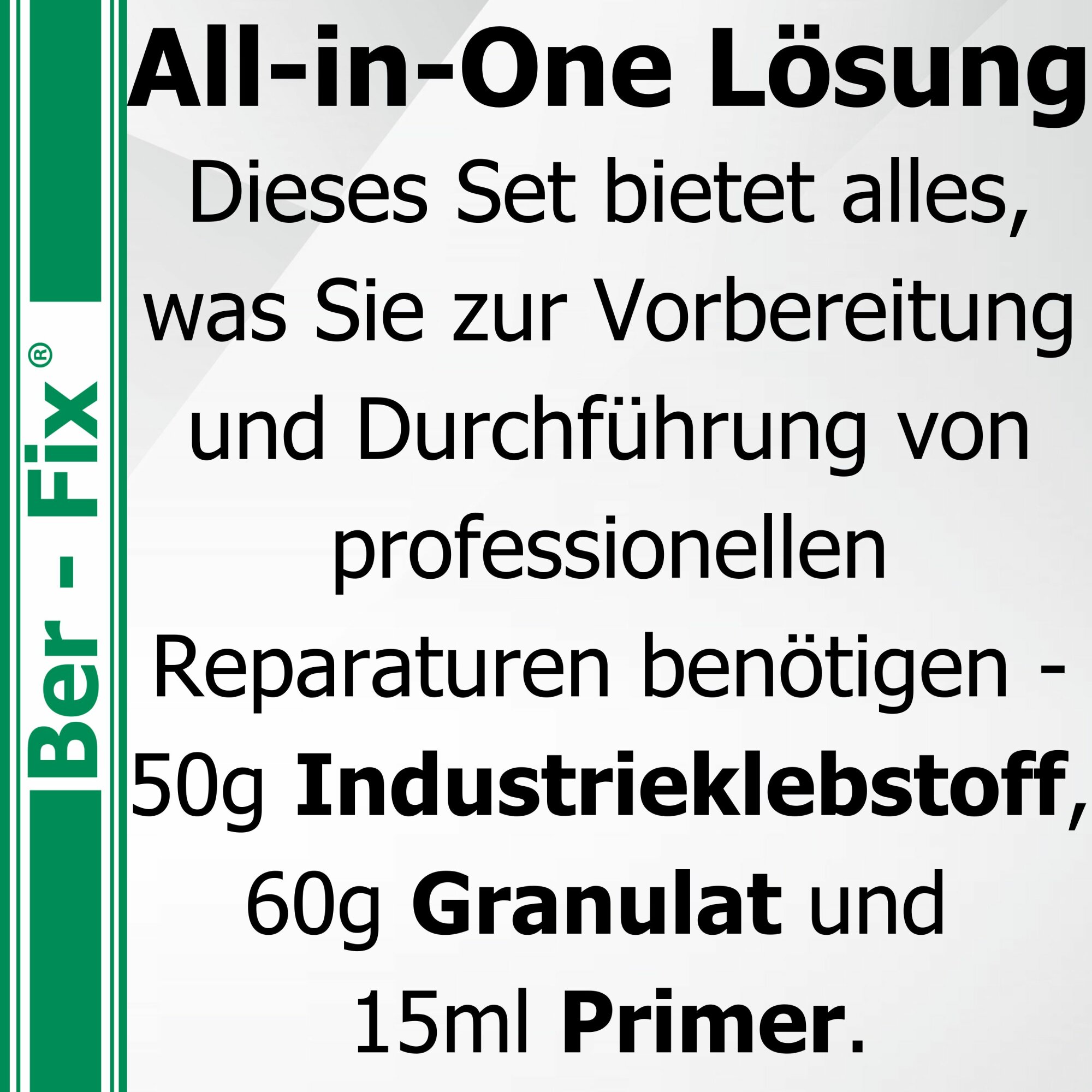 Ber-Fix® Primer-Füllstoff-Set Schwarz XL 10x