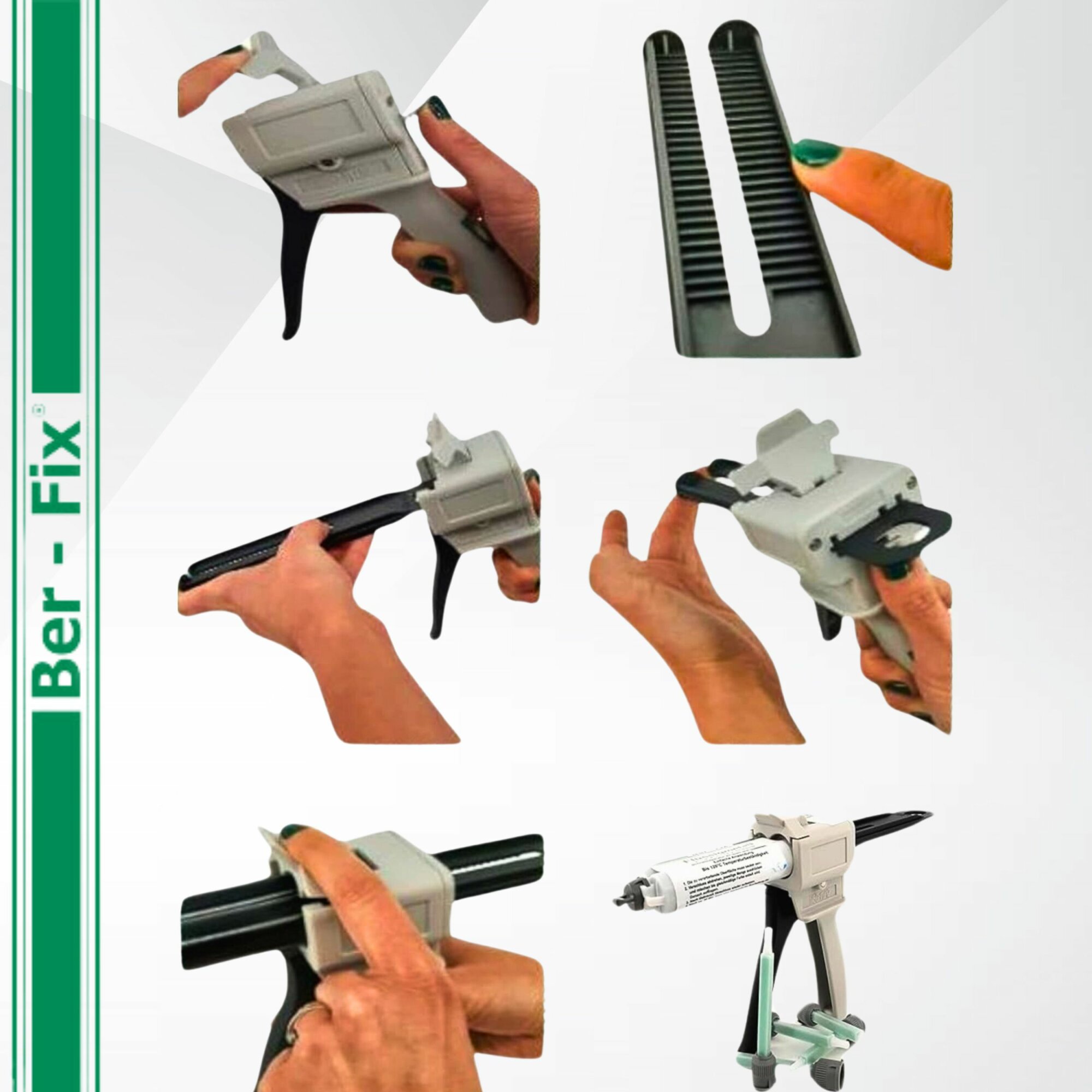 Ber-Fix® 2K-Hochleistungskleber 50g - MMA Kleber für Metall - Kunststoff - für Dosierpistole, Schlagfest - Extra Stark