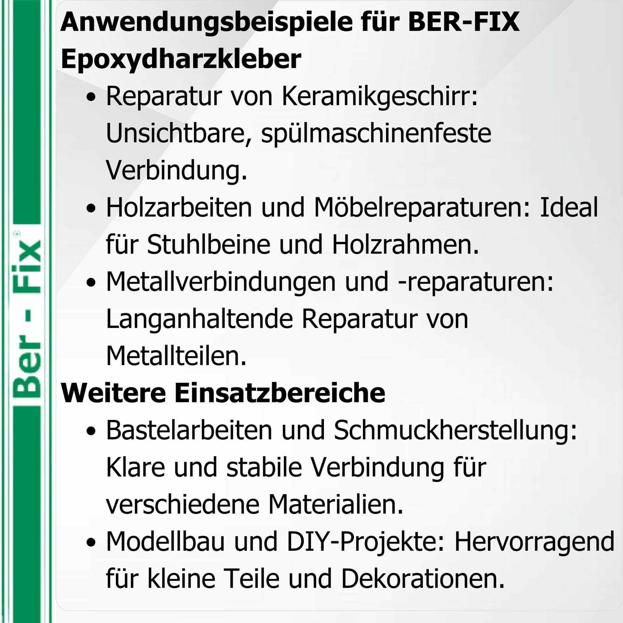 Ber-Fix® Epoxykleber 30 Min. 50g + 10 Extra Düsen