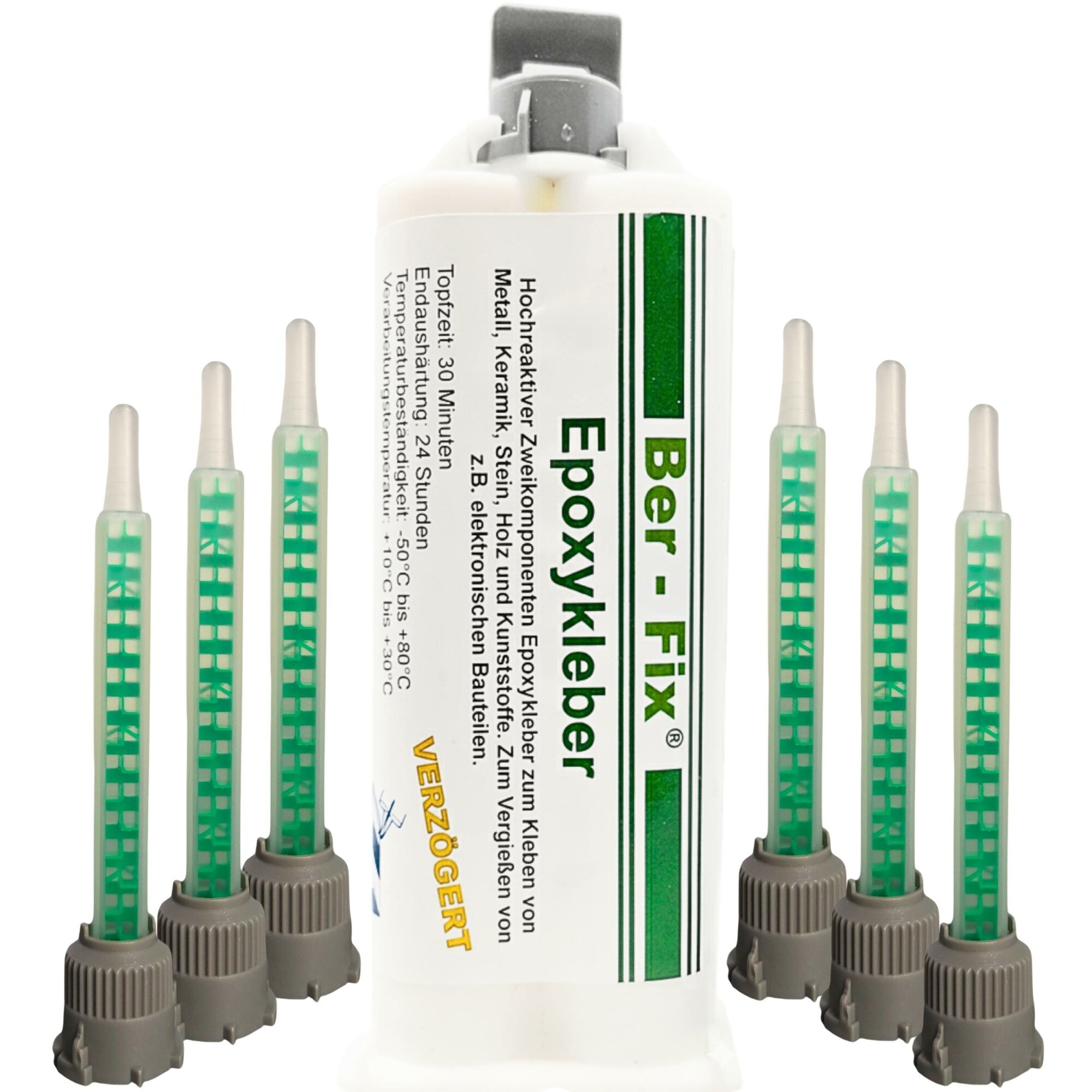 Ber-Fix® Epoxykleber 30 Min. 50g + 5 Extra Düsen