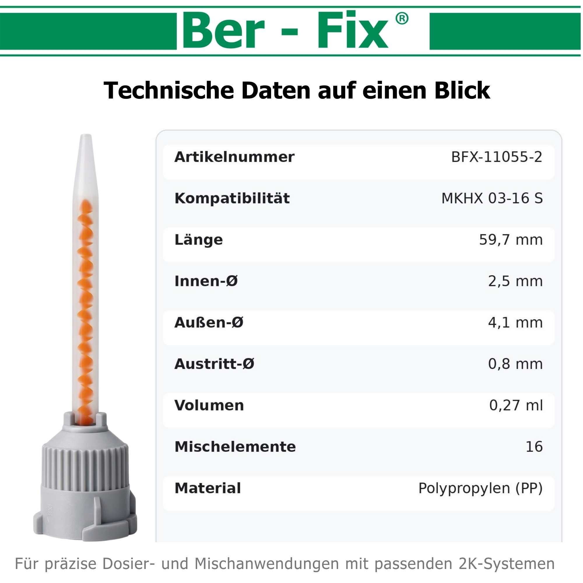 Ber-Fix® Mischdüsen 1:4